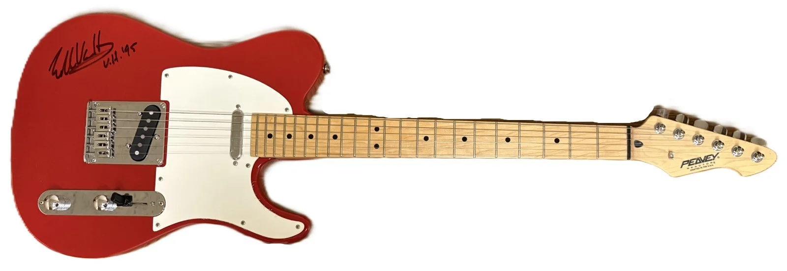Eddie Van Halen Signed Peavey Guitar Autographed VH On Body PSA PSA/DNA, изображение 3