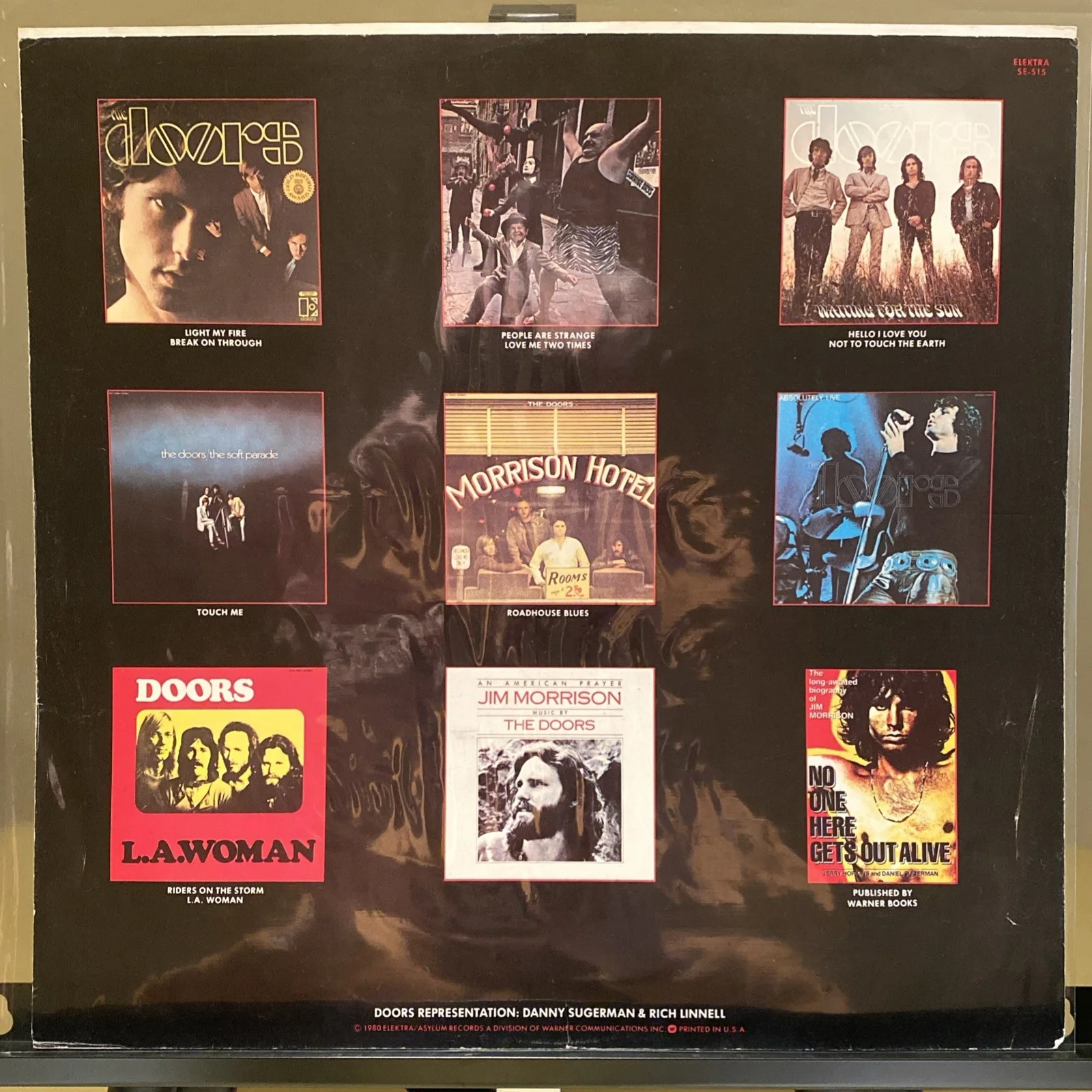 THE DOORS SIGNED Vinyl Sleeve COA Robby Krieger & Ray Manzarek, изображение 4