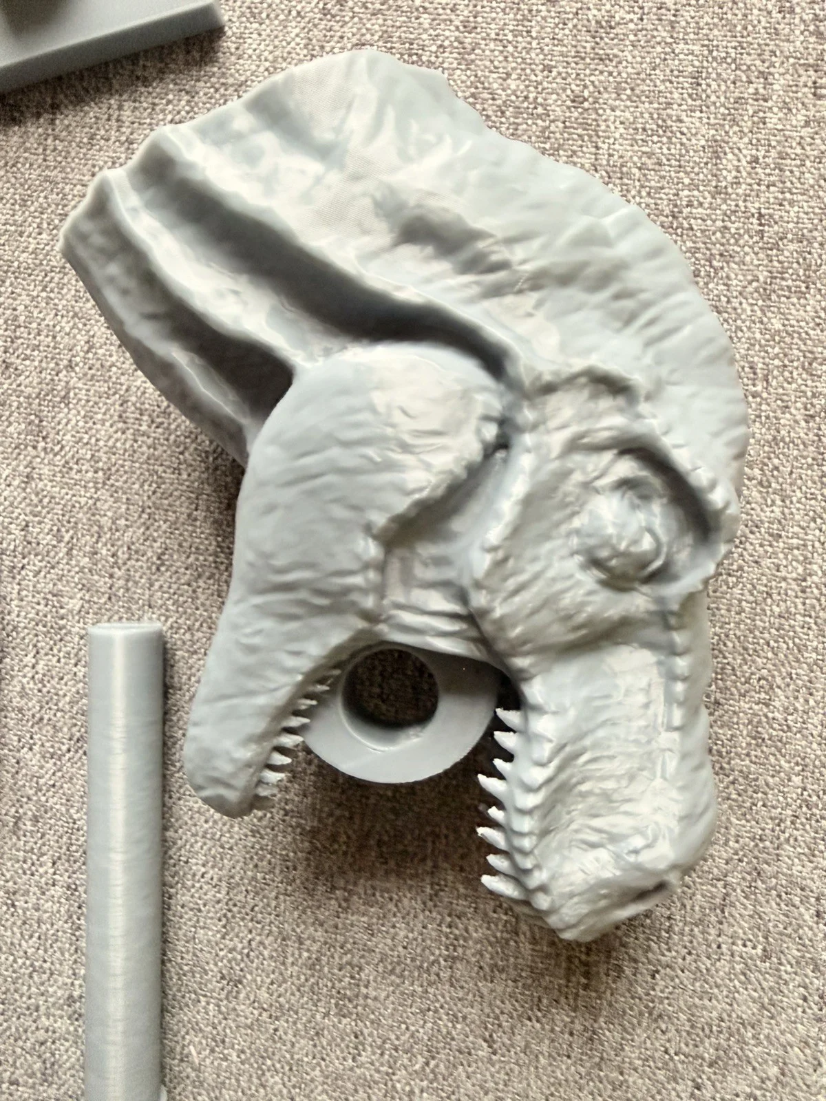 Wall Mounted Dinosaur Head Toiler Paper Holder 3d Printed, image 2