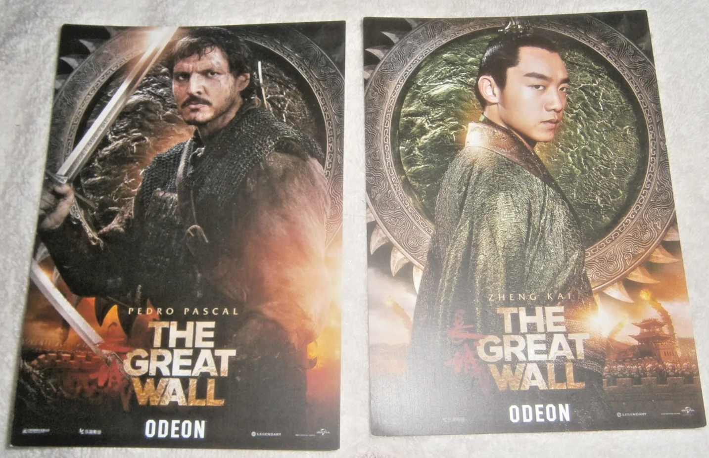 MATT DAMON-2017-The Great Wall Promo Cinema Poster (A4) NEW plus 2 postcards, изображение 2