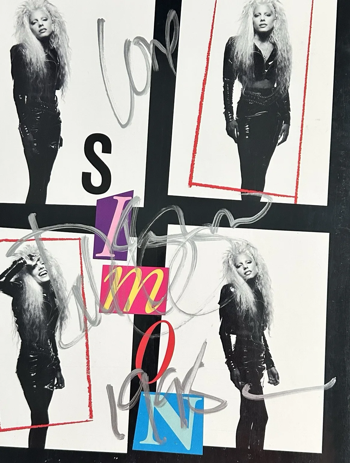 Dale Bozzio (Missing Persons) "Simon Simon" 12-Inch Vinyl Single Promo - Signed, image 4