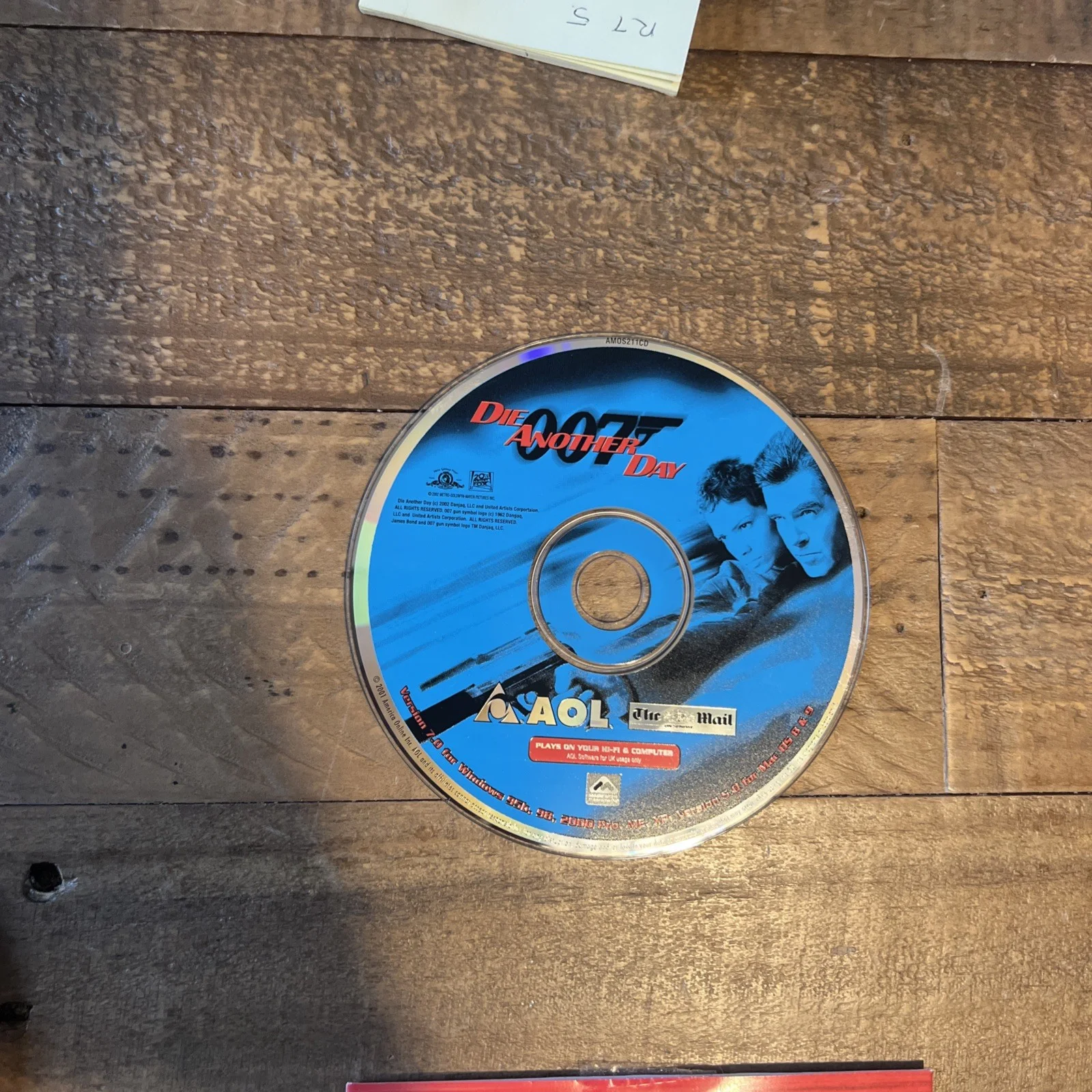 2002 James Bond 007 Die Another Day AOL Advertising Internet Trial CD-ROM, image 3