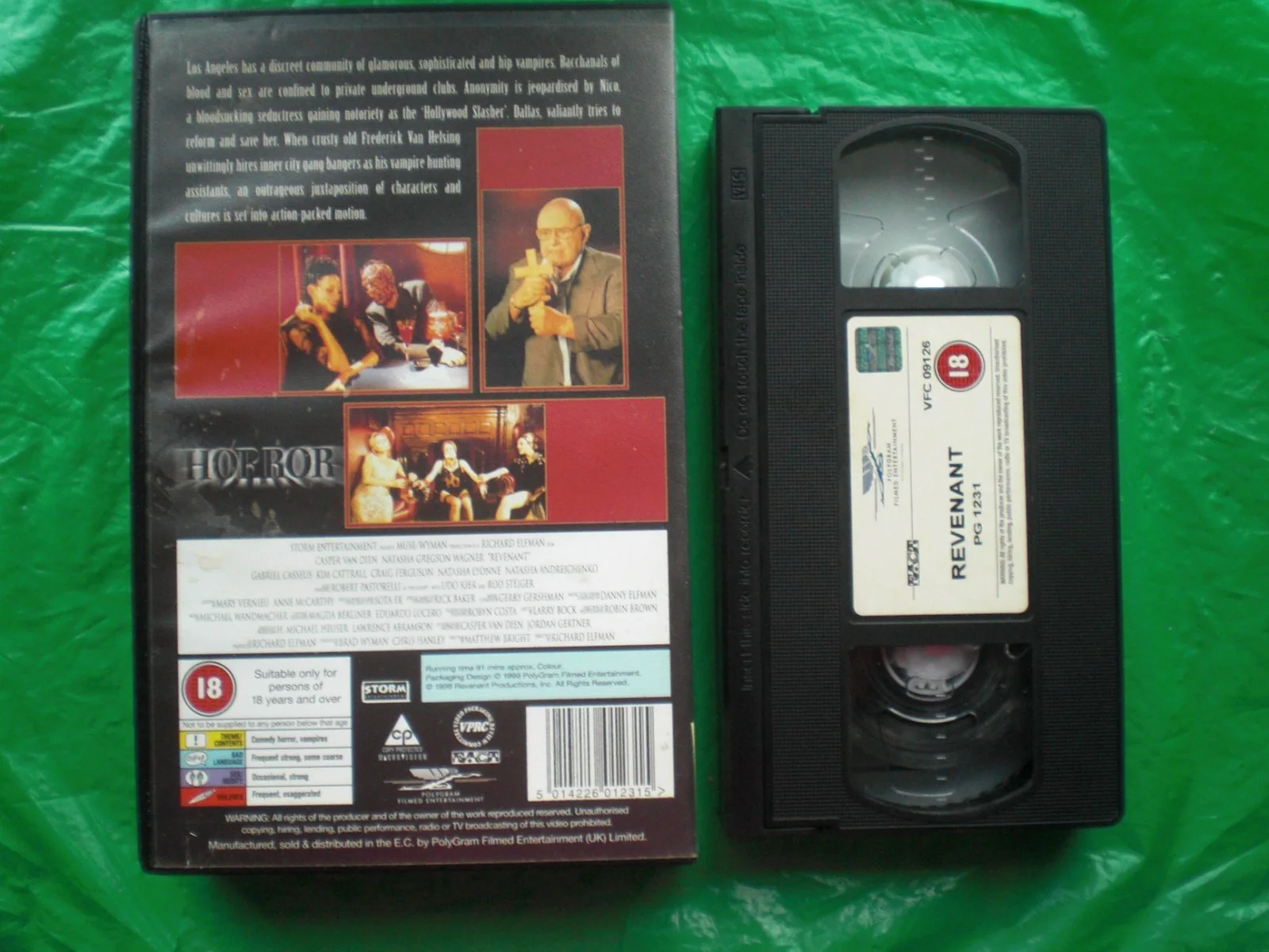 REVENANT - BIG BOX ORIGINAL VHS SLEEVE ONLY + FREE FAULTY TAPE 3333, изображение 2