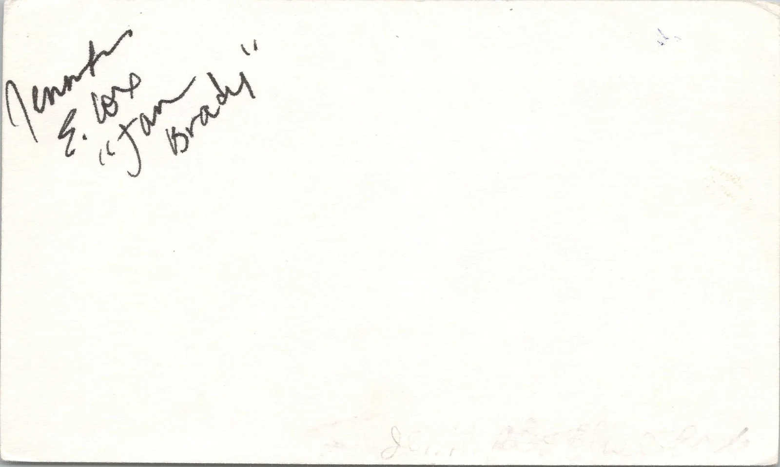 Jennifer Elise Cox — Jennifer Elise Cox Signed 3x5 Index Card Jan Brady Bunch Autographed