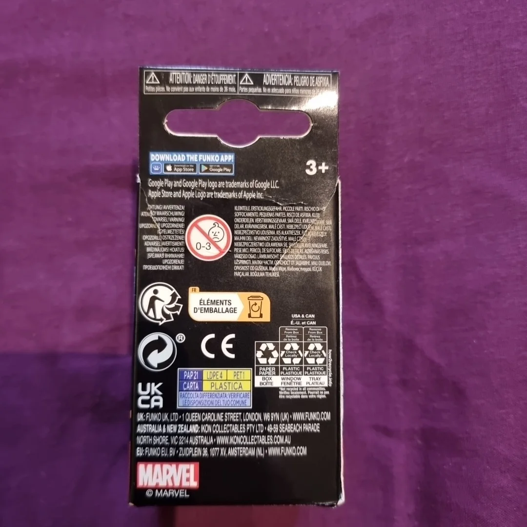 Captain Marvel Funko Pocket Pop Keychain Keyring Boxed Superhero Bobble Head, изображение 3