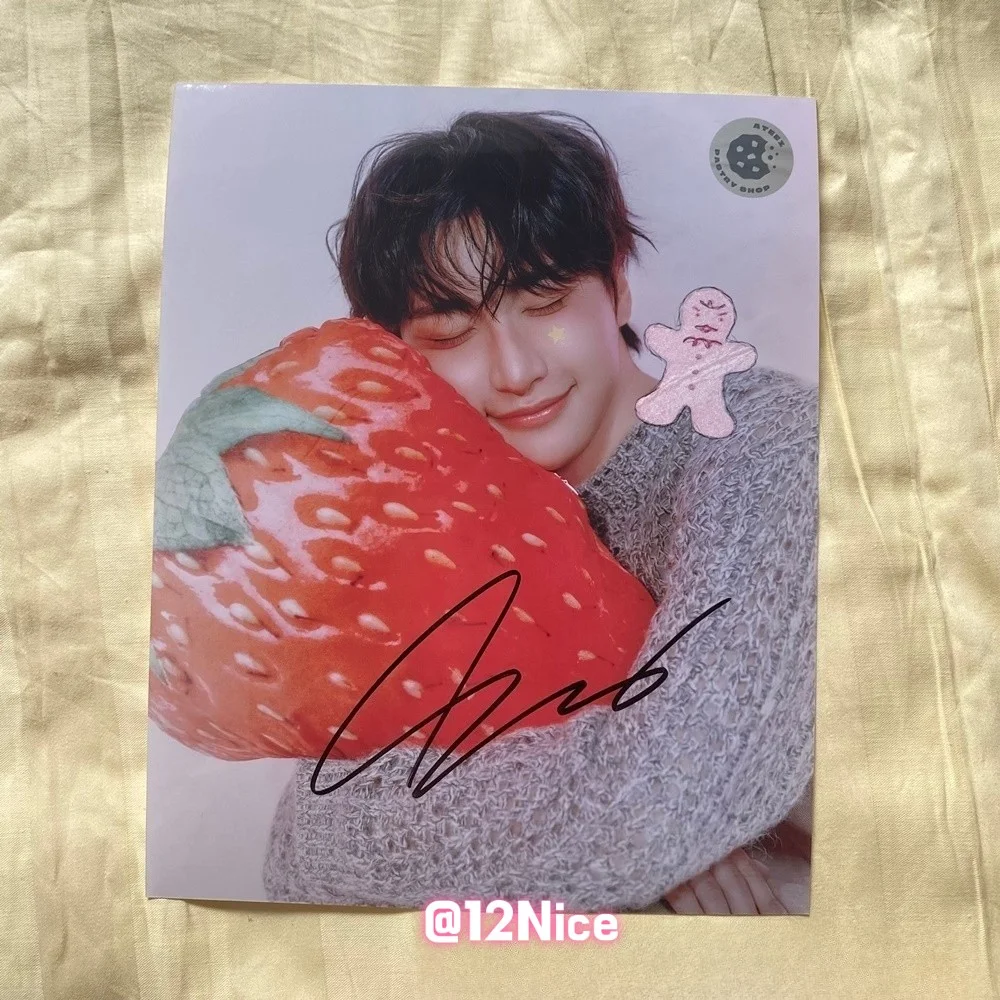 ATEEZ ateez Autographed Group Photo Poster 4*6 K-POP Collection Gifts 2025 #Nice, image 2