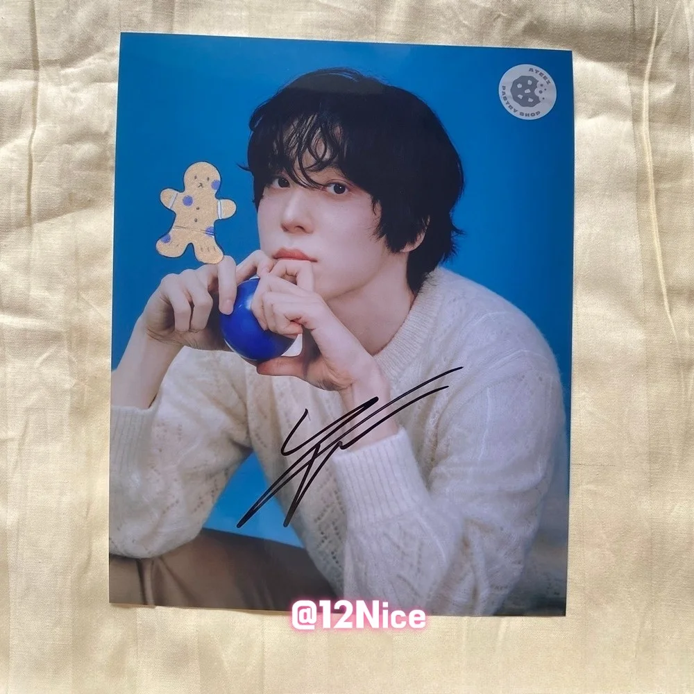ATEEZ ateez Autographed Group Photo Poster 4*6 K-POP Collection Gifts 2025 #Nice, image 3