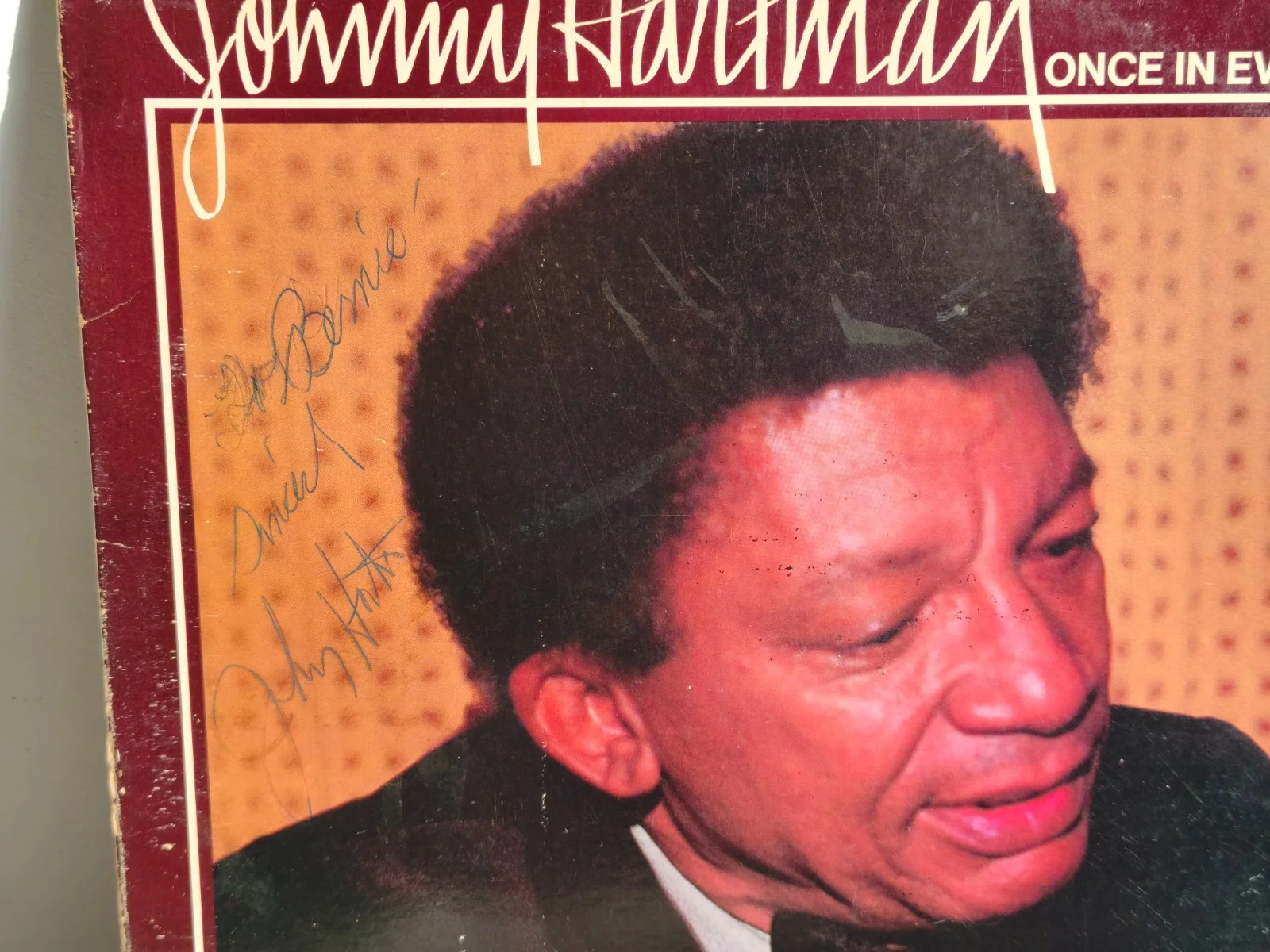 Johnny Hartman signed autographed lp original jazz great rare, image 2