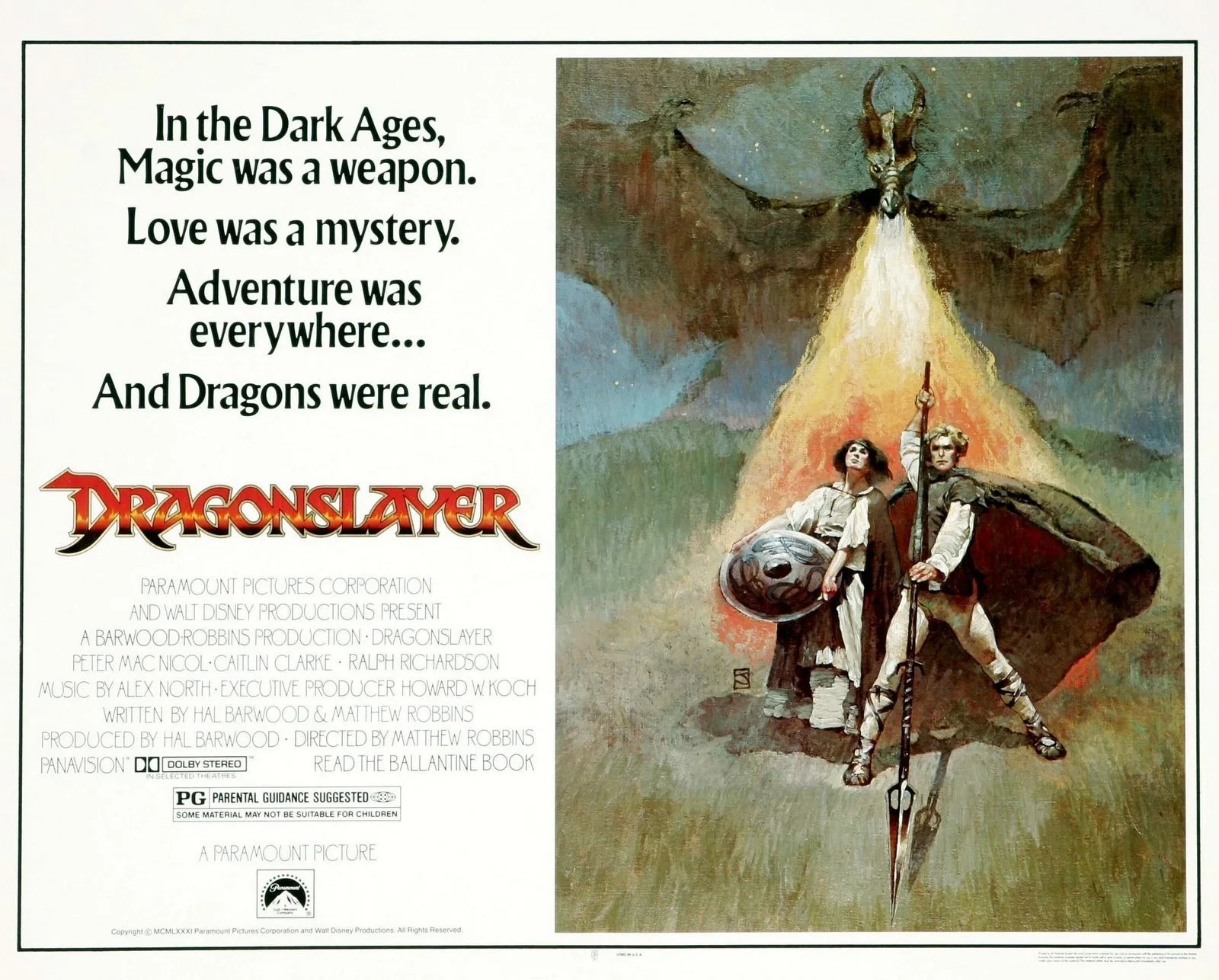 VINTAGE Style "Dragonslayer" 1981 9x Lobby Cards Premium Reproduction Postcards, изображение 2