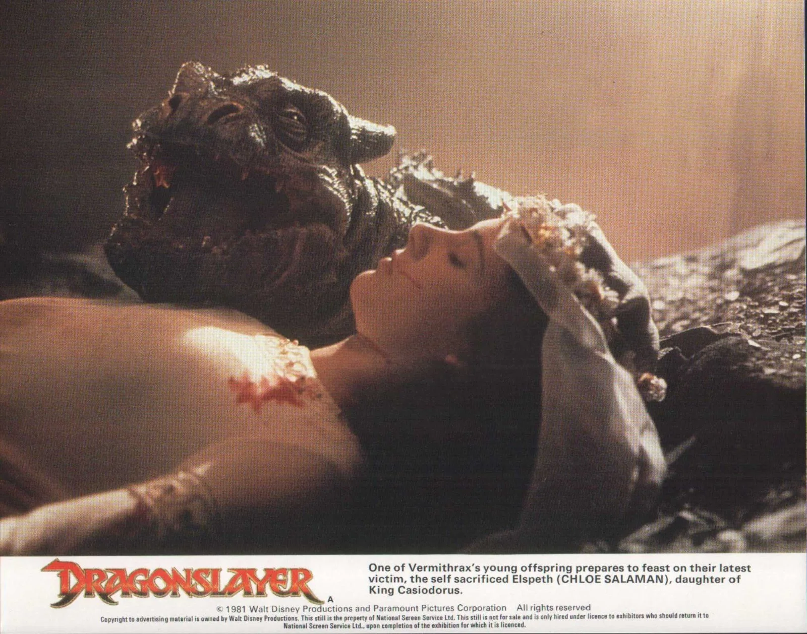 VINTAGE Style "Dragonslayer" 1981 9x Lobby Cards Premium Reproduction Postcards, изображение 3