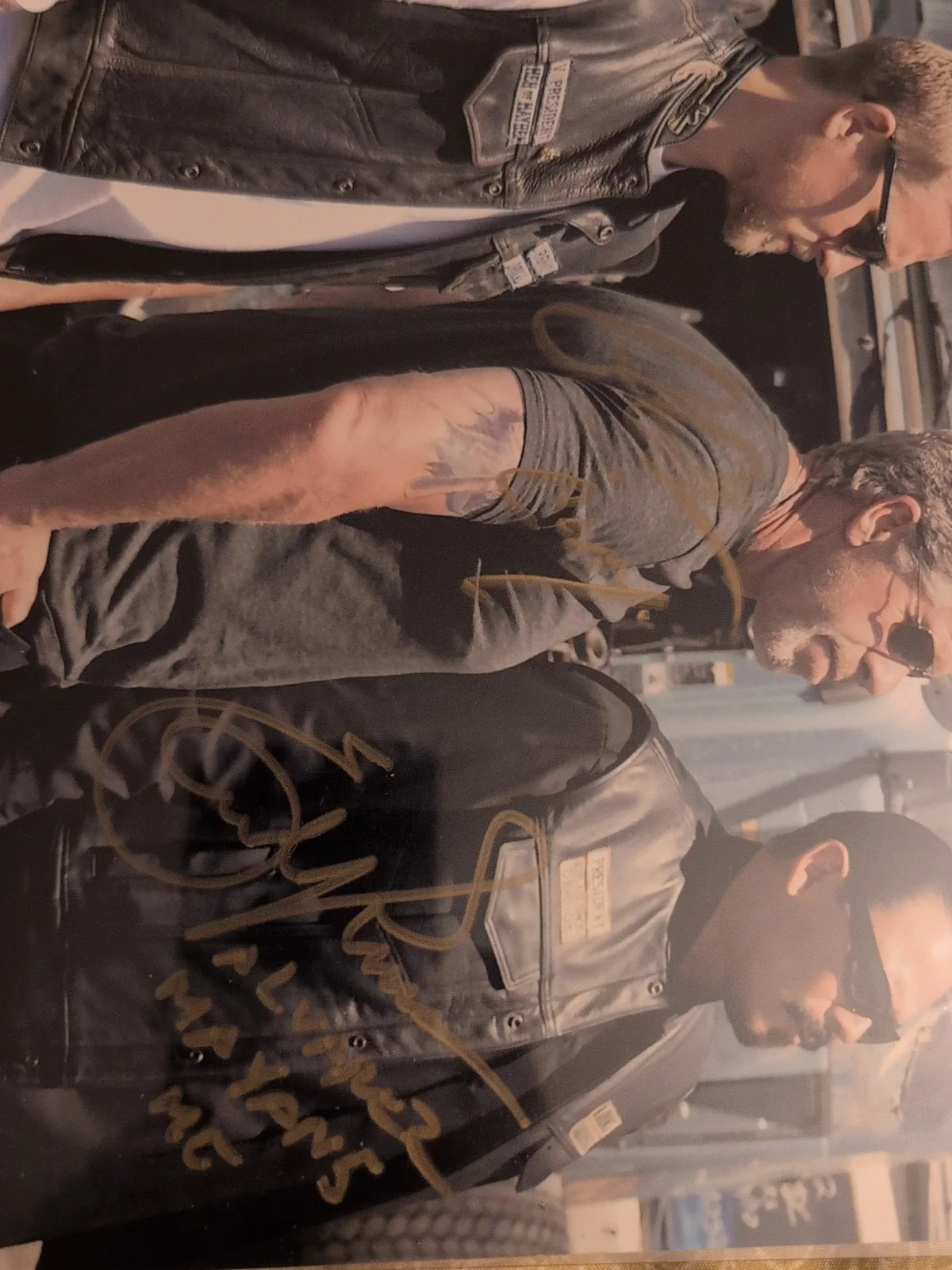 Sons Of Anarchy Signed Photo By Ron Pearlman & Emilio, image 2