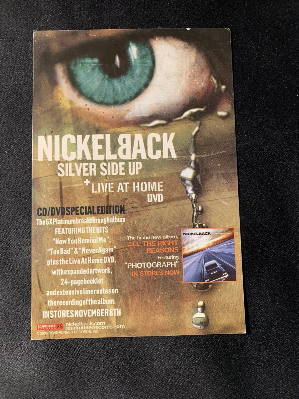 Nickelback Dvd Card Signed Autographed PSA/DNA Coa Chad Kroeger And Band, изображение 2