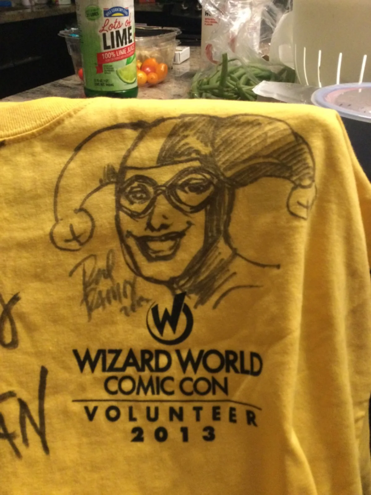 James Hong — James Hong signed wizardcon Tshirt (Lo Pan), image 2
