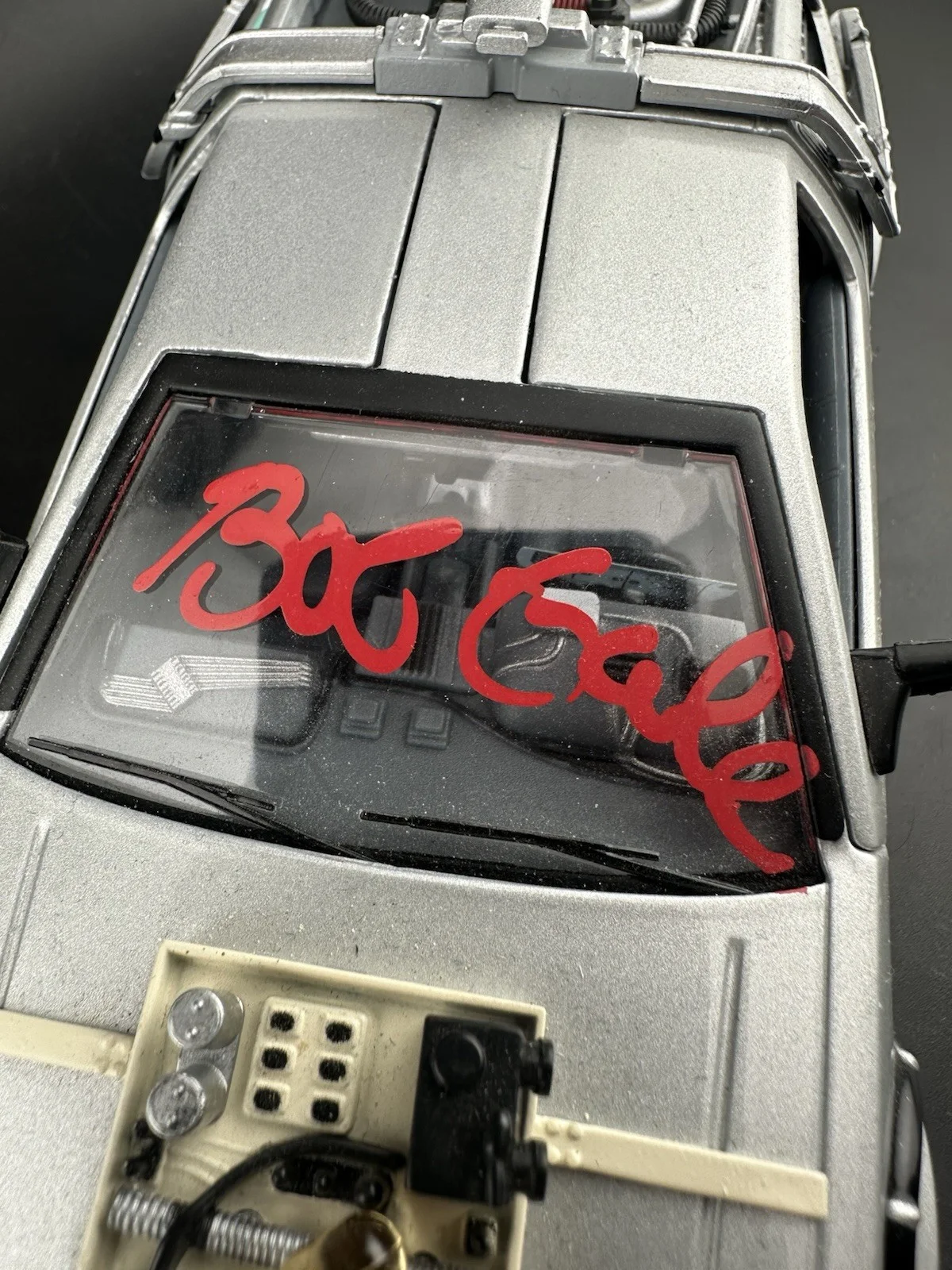 Bob Gale — BOB GALE SIGNED Die-Cast BACK TO THE FUTURE SCREENWRITER AutographCOA, image 2