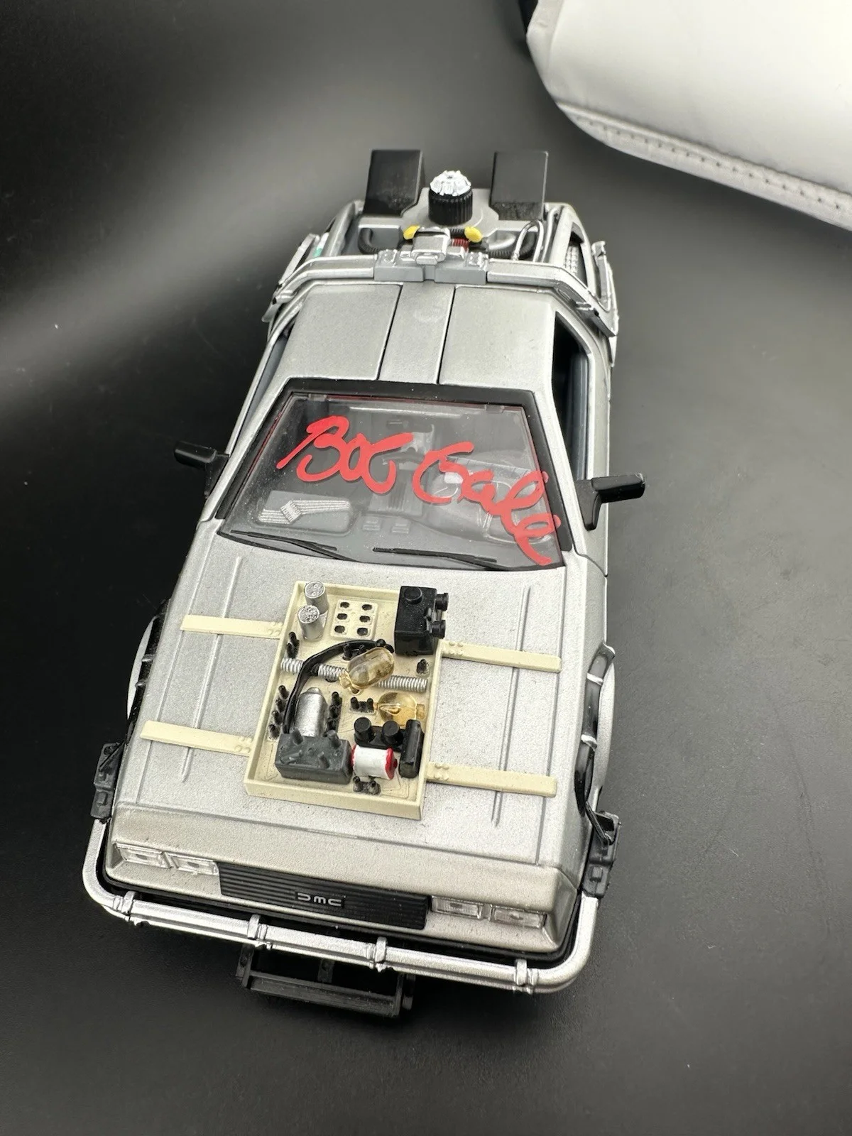 Bob Gale — BOB GALE SIGNED Die-Cast BACK TO THE FUTURE SCREENWRITER AutographCOA, image 3