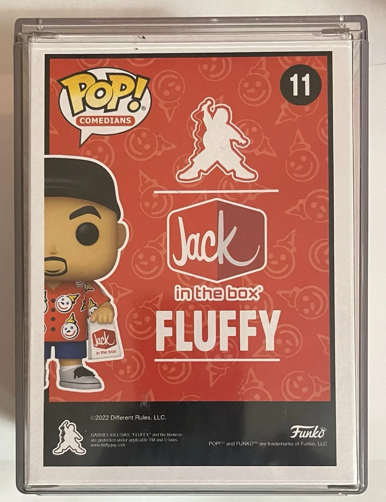 Gabriel Fluffy Iglesias — Gabriel “Fluffy” Iglesias Signed Funko Pop # 11. Jack In The Box Special Ed., image 3