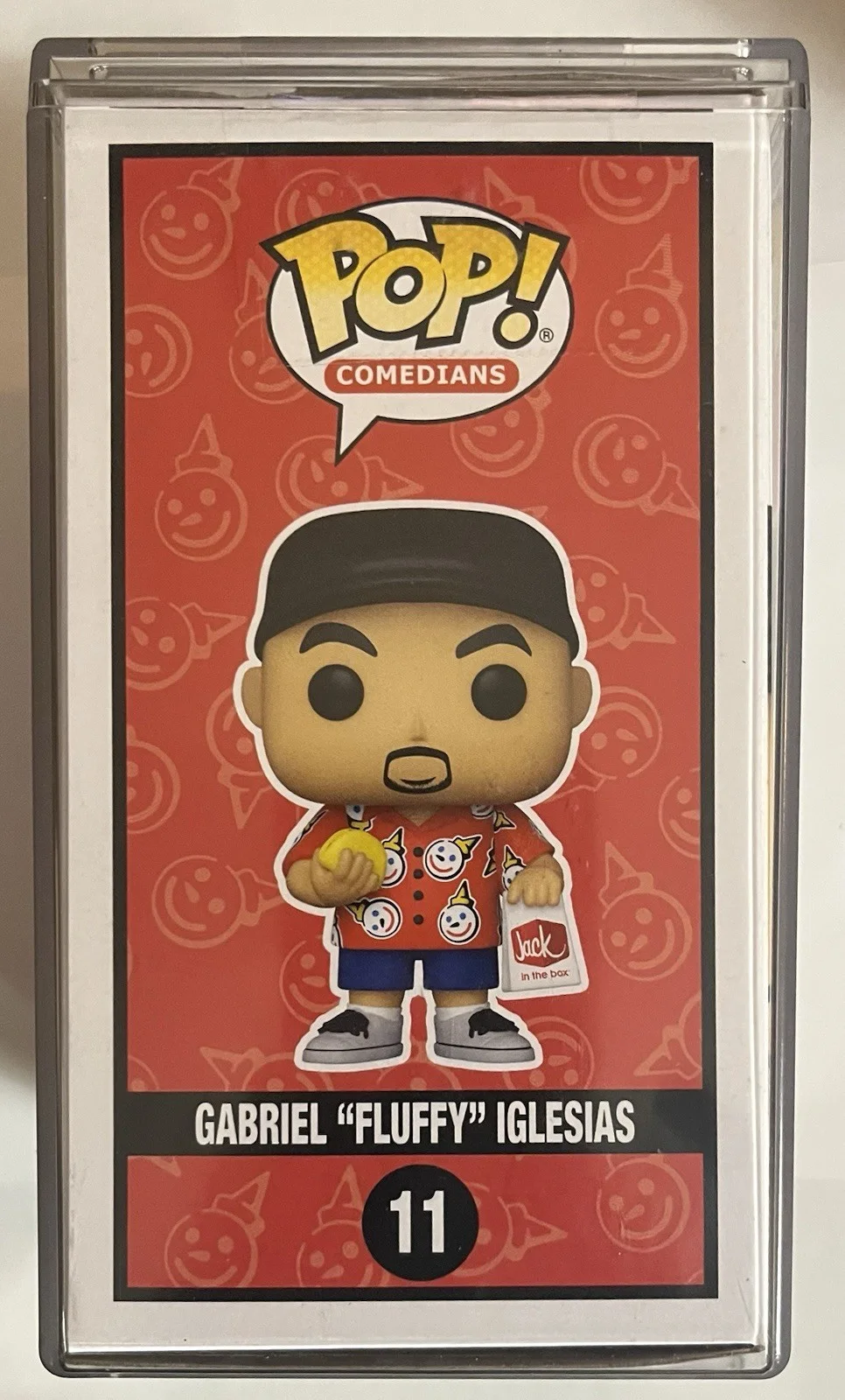 Gabriel Fluffy Iglesias — Gabriel “Fluffy” Iglesias Signed Funko Pop # 11. Jack In The Box Special Ed., image 4