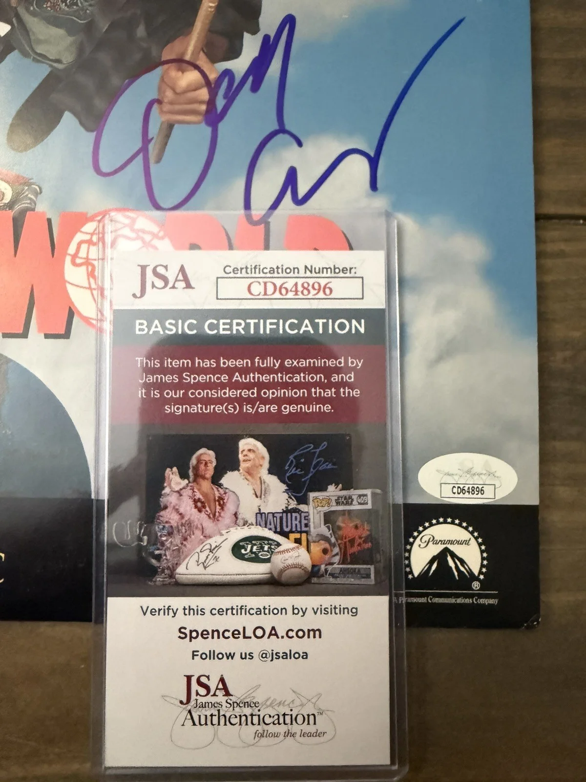 🎸📼 WAYNE’S WORLD LaserDisc – SIGNED by Dana Carvey (Garth) | JSA 🎬🤘, image 4