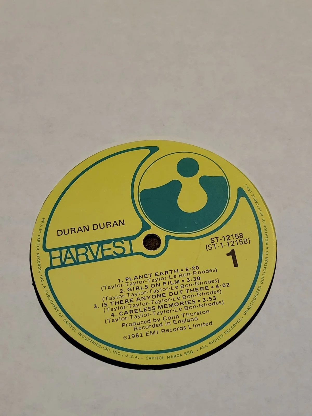 DURAN DURAN Self Titled 12" Vinyl LP 1981 Great Condition, image 5
