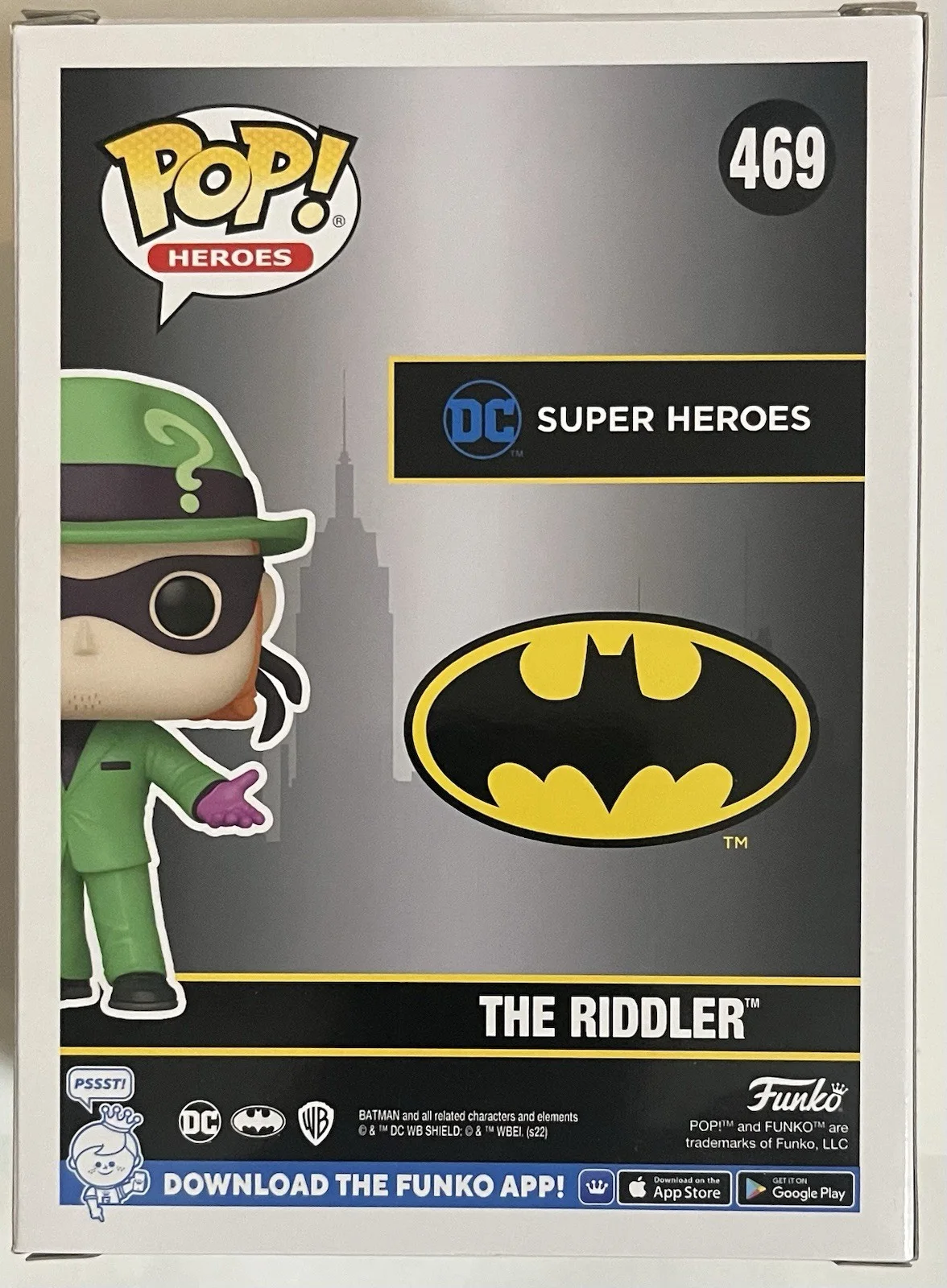 John Glover — John Glover “THE RIDDLER” signed Funko Pop w/JSA COA Limited To 140 C2E2 Con Exc, изображение 5