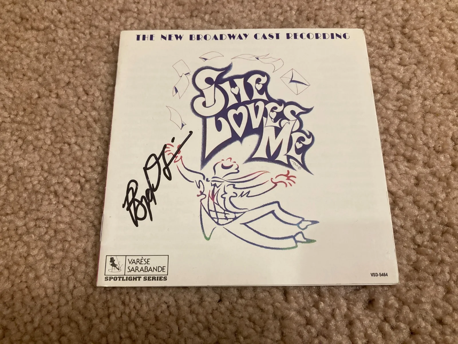 Boyd Gaines — Boyd Gaines Twice Signed Autographed She Loves Me Soundtrack Booklet Case Liner, изображение 2