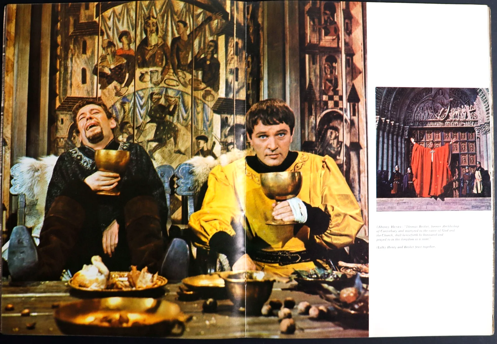 Becket ORIGINAL USA Film Brochure Peter O'Toole Richard Burton 1964, изображение 3