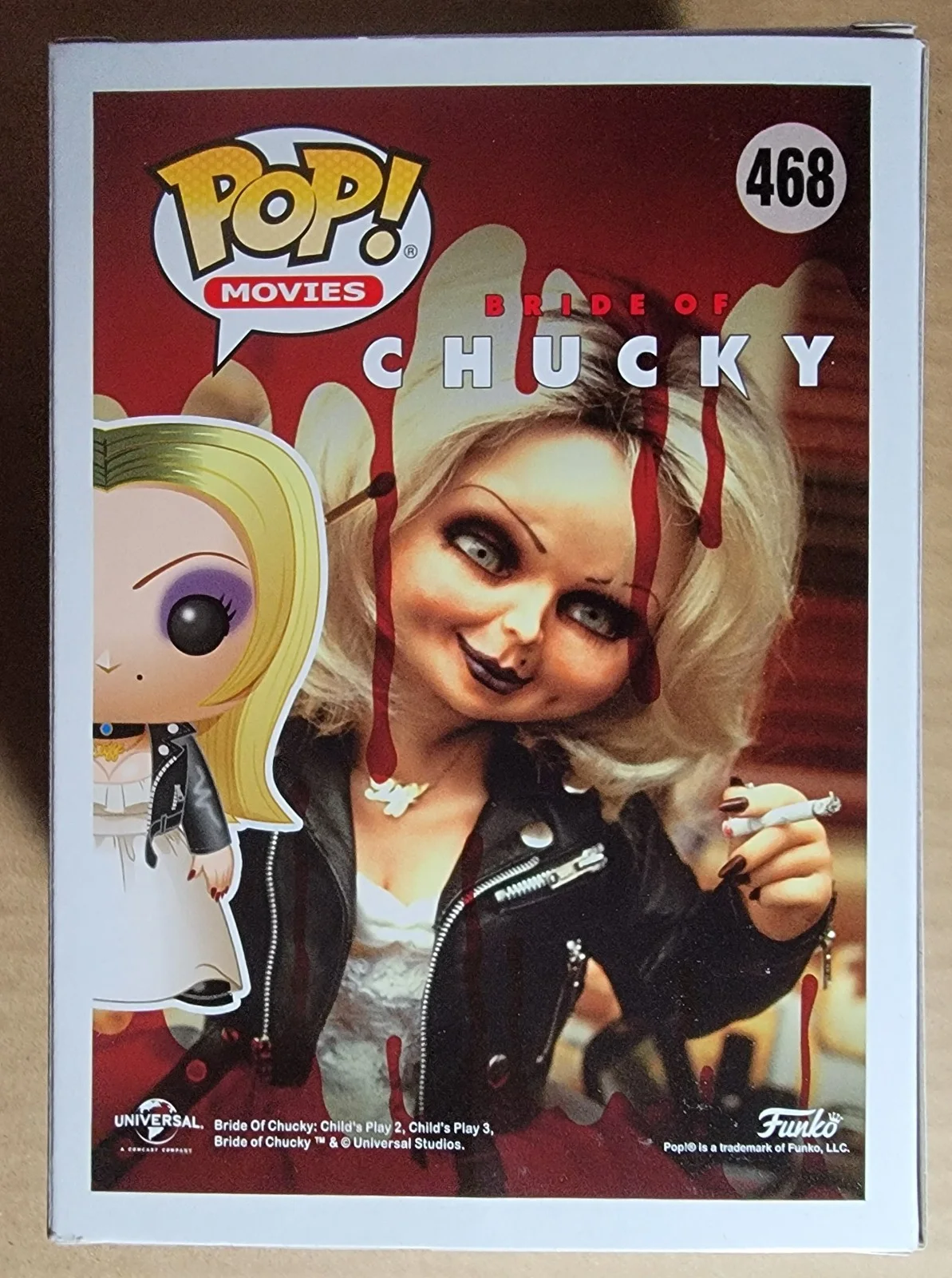 Jennifer Tilly — Jennifer Tilly Authentic Signed Funko Pop W/ ACOA Bride Of Chucky #468 Tiffany, image 3
