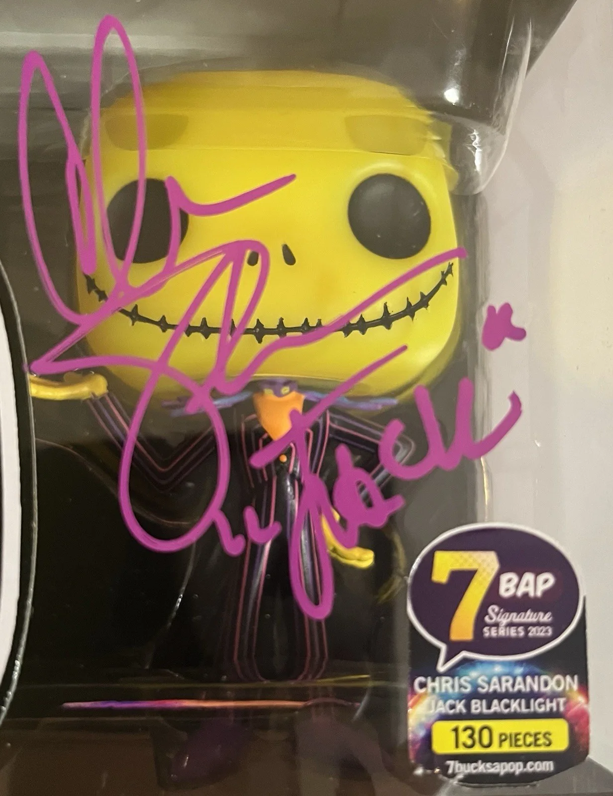 CHRIS SARANDON — Chris Sarandon Signed Jack Skellington Disney NBC FUNKO #15 JSA LIMITED TO 130, изображение 3