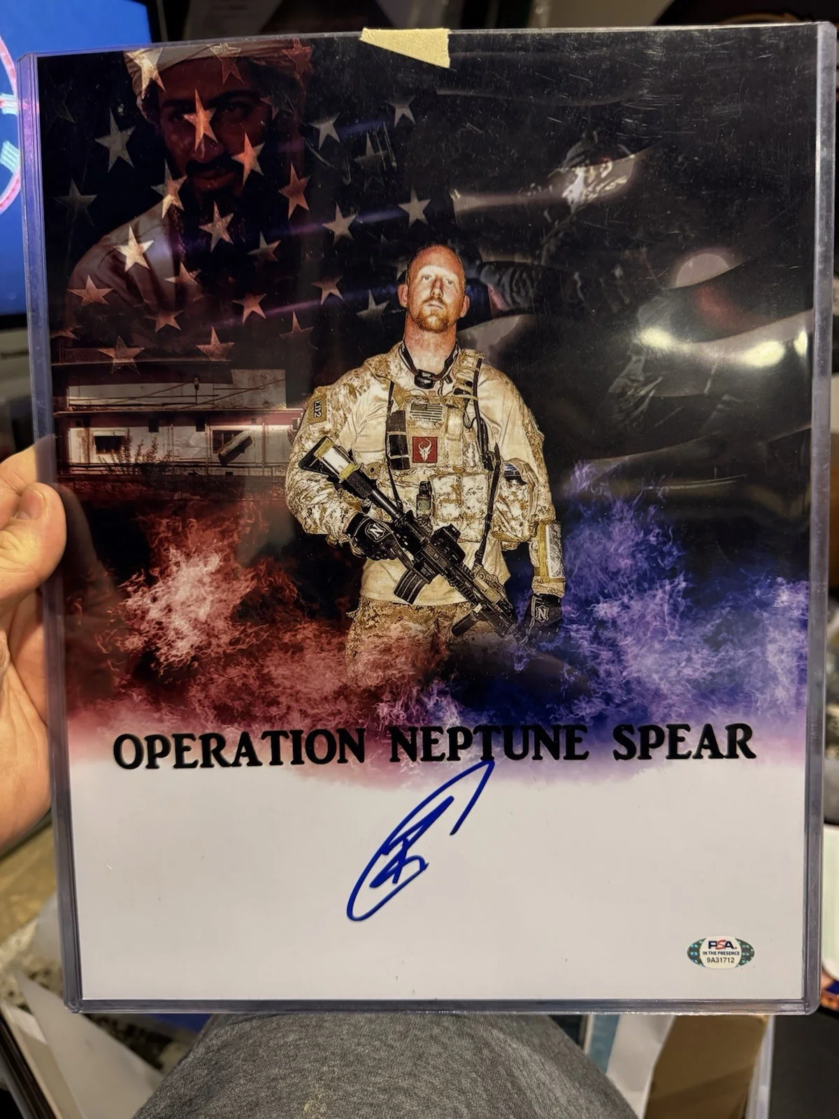 Robert O'Neill — ROBERT O'NEILL SIGNED AUTOGRAPHED CUSTOM 11X14 PHOTO OSAMA BIN LADEN PSA COA, изображение 3