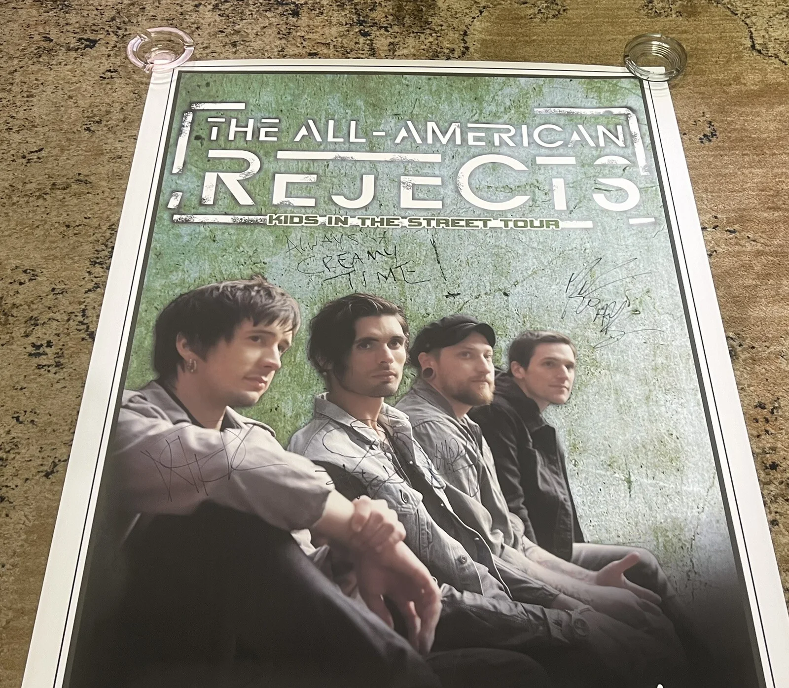 ALL AMERICAN REJECTS BAND SIGNED HUGE CONCERT POSTER PAGEANT ST. LOUIS ~ RARE, изображение 3