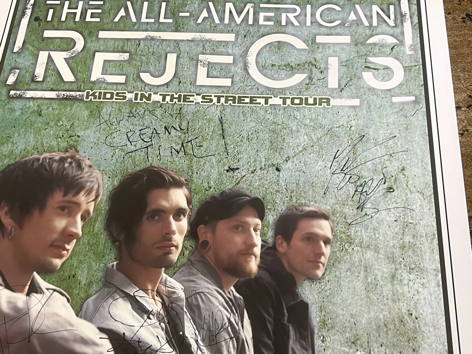 ALL AMERICAN REJECTS BAND SIGNED HUGE CONCERT POSTER PAGEANT ST. LOUIS ~ RARE, изображение 4