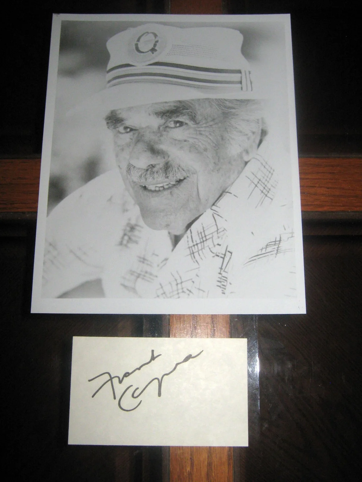 Frank Capra — Legendary director Frank Capra autograph! Photo and autographed card set!!, изображение 2
