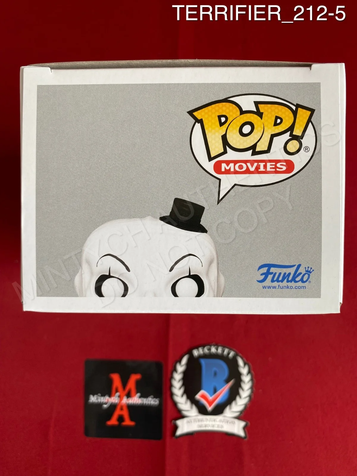 David Howard Thornton. Lauren LaVera, Elliott Fullam — Terrifier cast signed Art the Clown Funko Pop #1590 by 3 Beckett COA horror, image 5