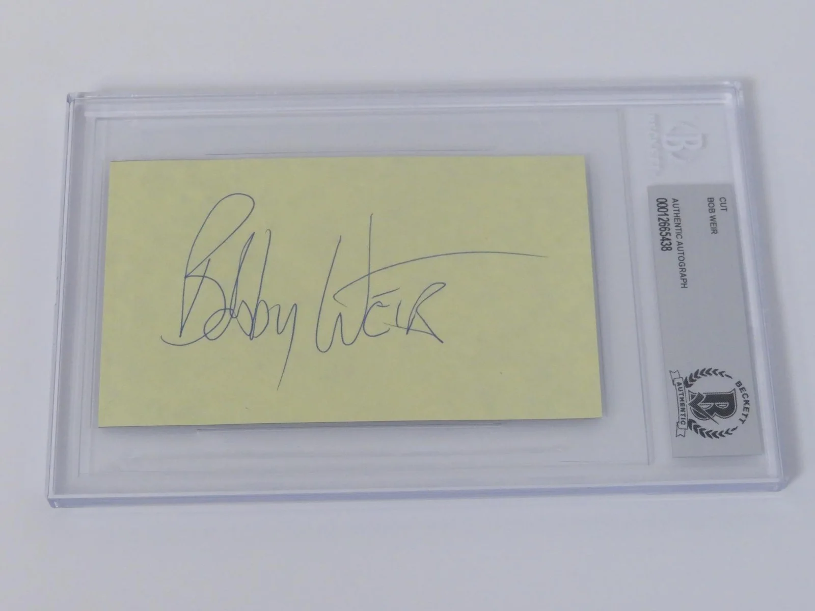 Jerry Garcia GRATEFUL DEAD Signed Autograph Auto 3x5 Set by All 5 Slab BAS JSA, image 4