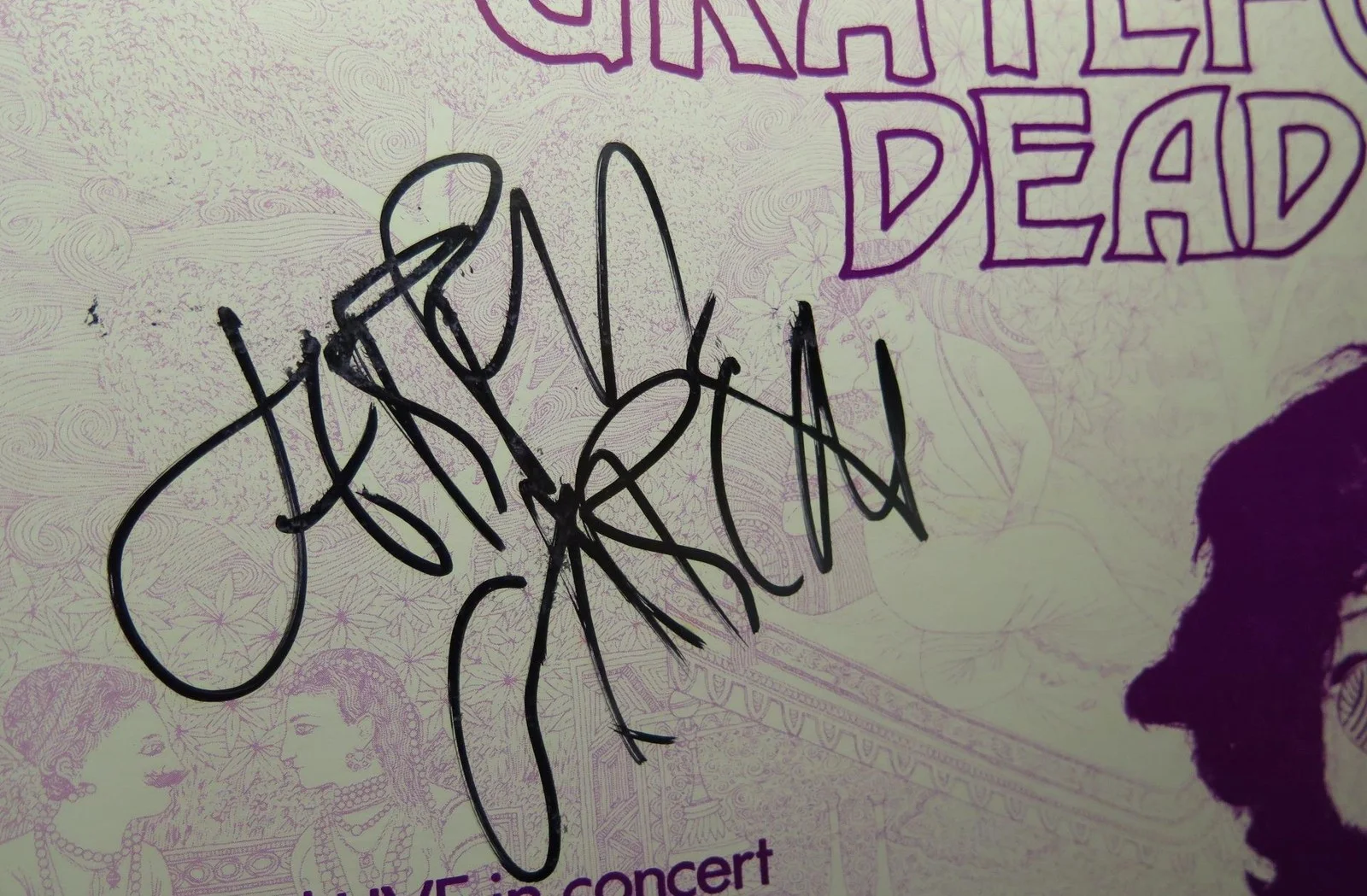 Jerry Garcia GRATEFUL DEAD Signed Autograph "Grateful Dead" Album Vinyl LP JSA, изображение 2