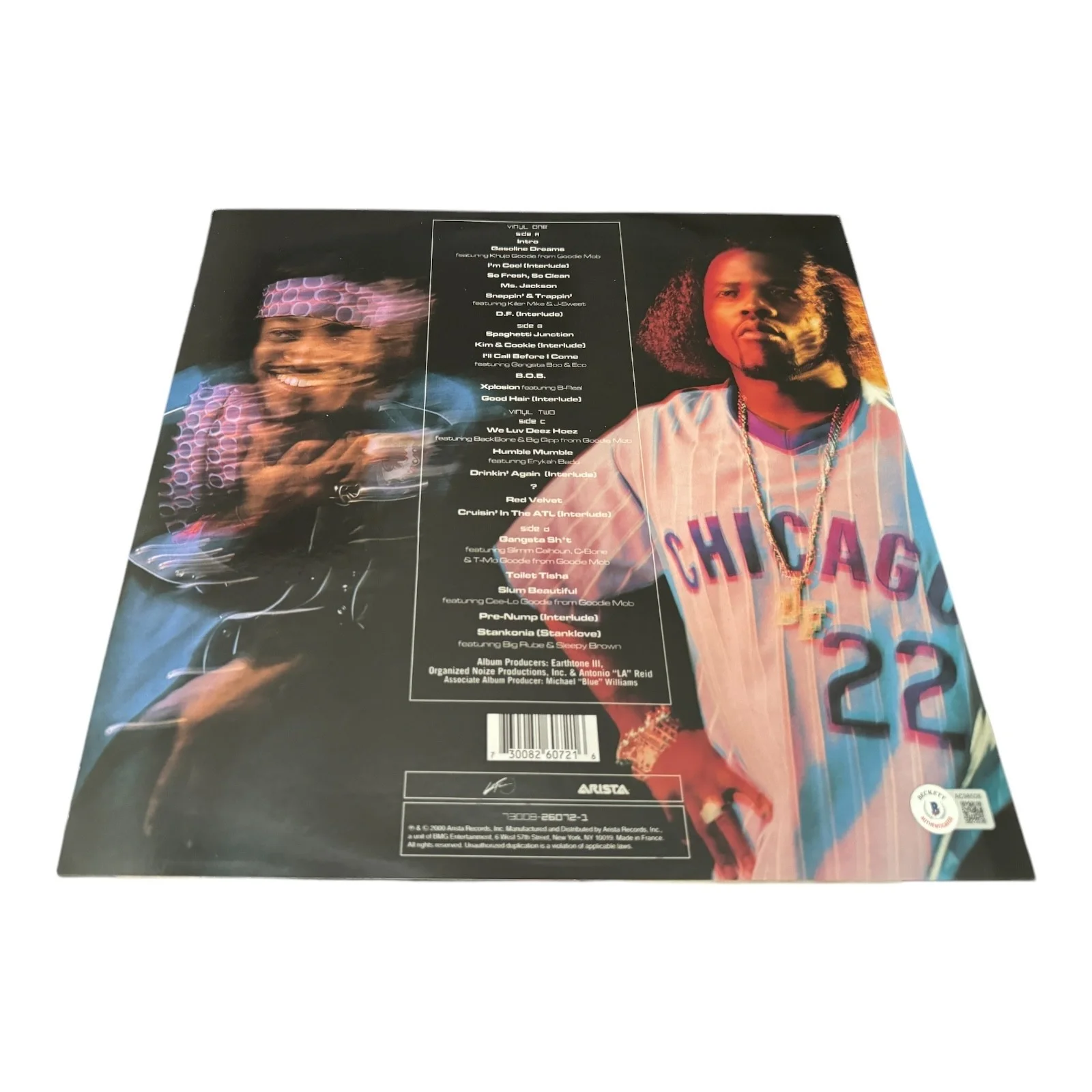 OUTKAST SIGNED AUTOGRAPH STANKONIA LP VINYL BAS BECKETT ANDRE 3000 BIG BOI, image 2