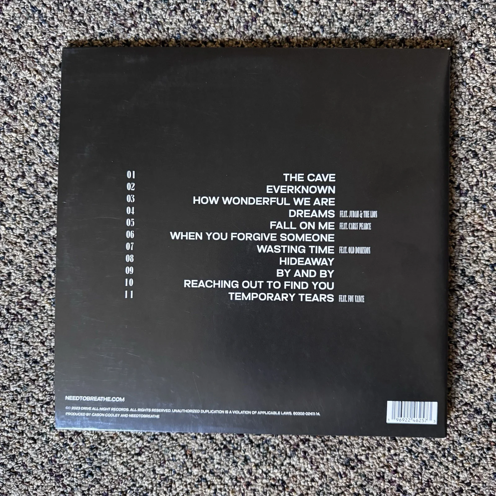 Needtobreathe Signed Autographed Caves Vinyl Exclusive Smoke Color, изображение 2