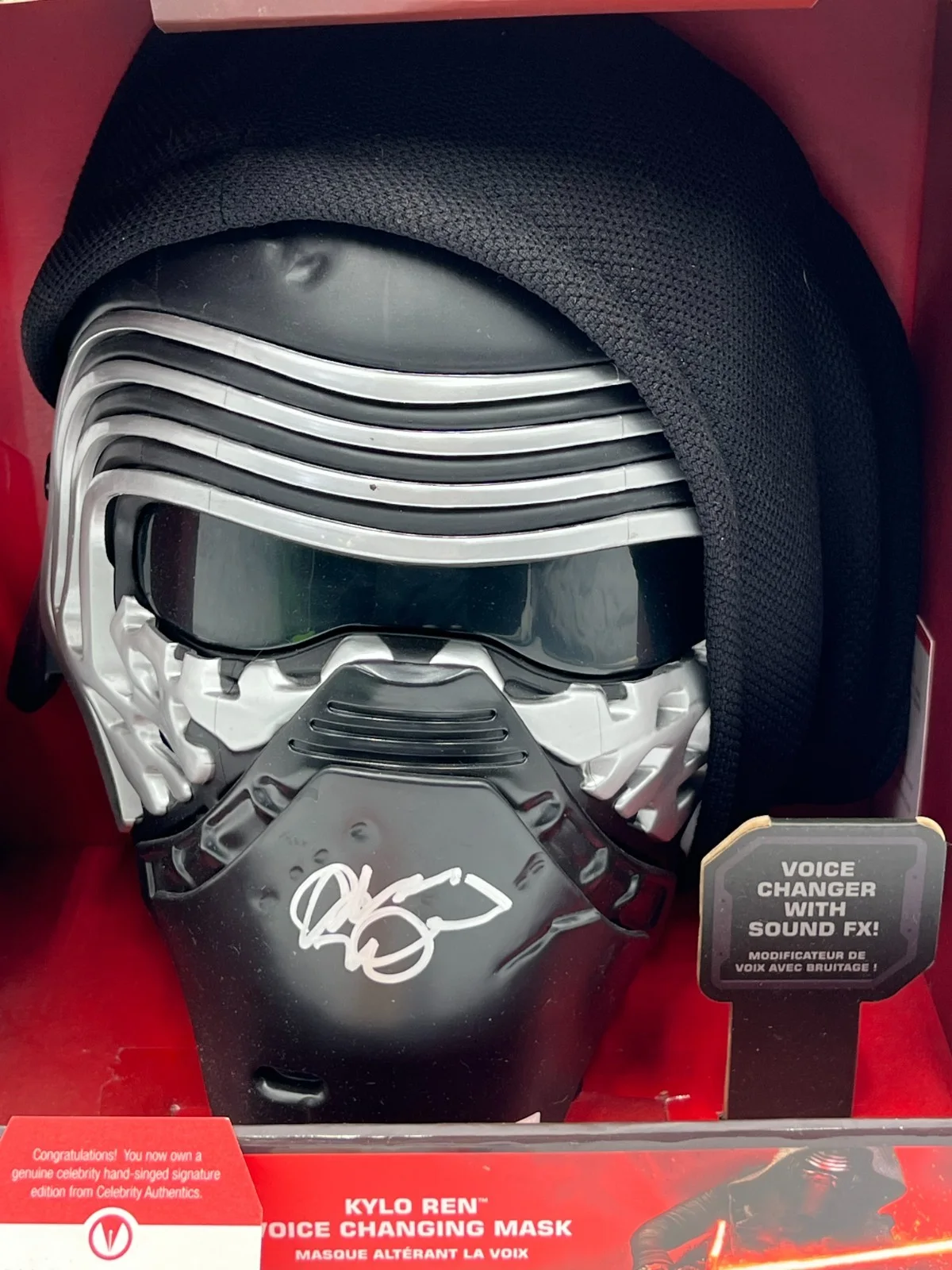 Adam Driver — Adam Driver Signed Kylo Ren Voice Changing Mask Disney Store COA Autographed, изображение 4