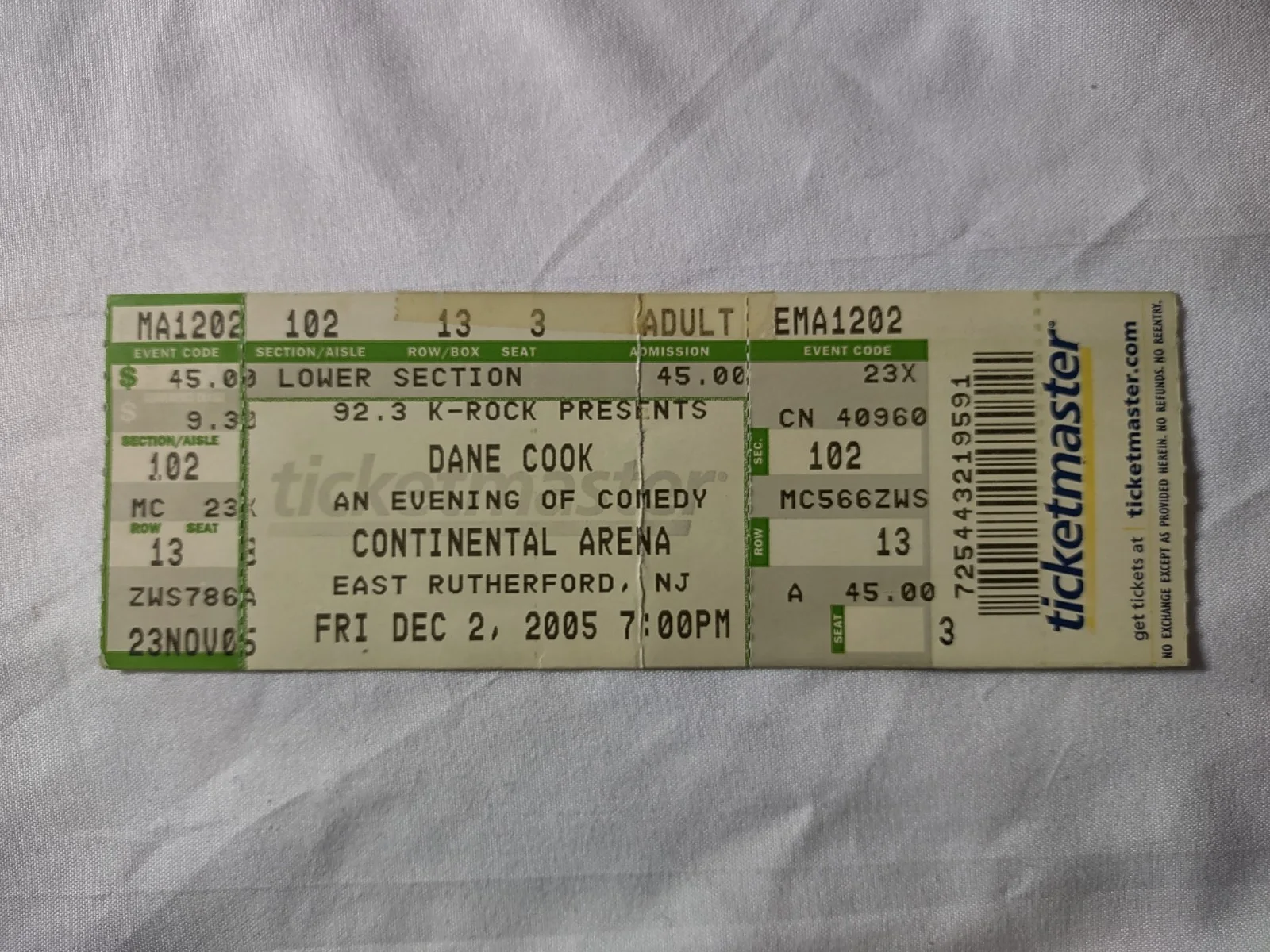 Autographed Dane Cook Photo With Lot Of CDs, Dvds, And Ticket Stub, изображение 2