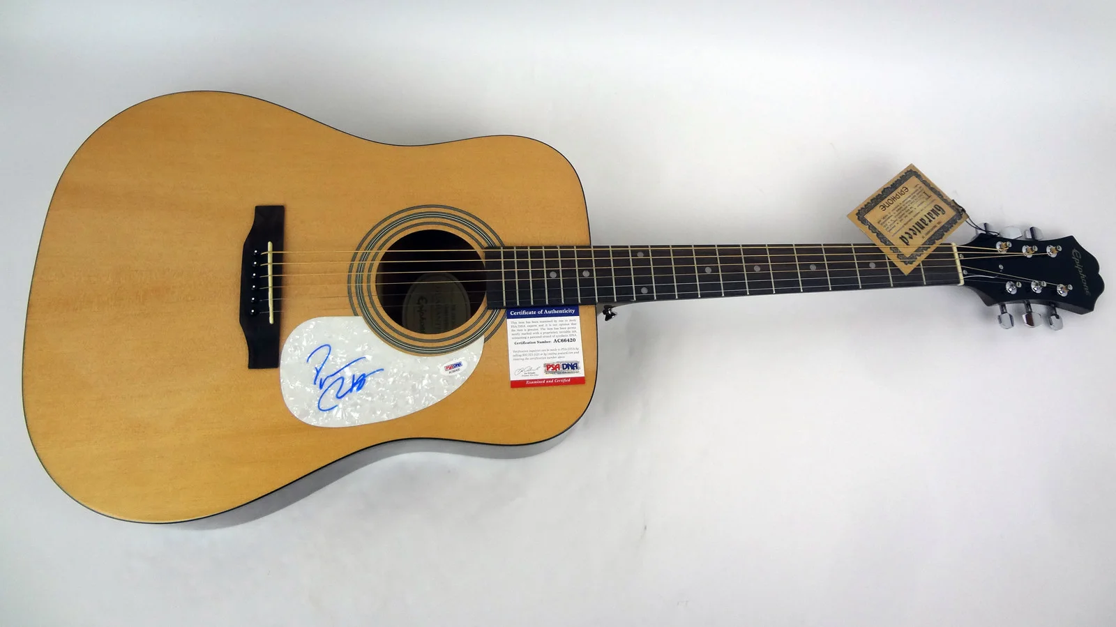 Darius Rucker — Darius Rucker Country Star Signed Autograph Epiphone Acoustic Guitar PSA/DNA COA, изображение 2