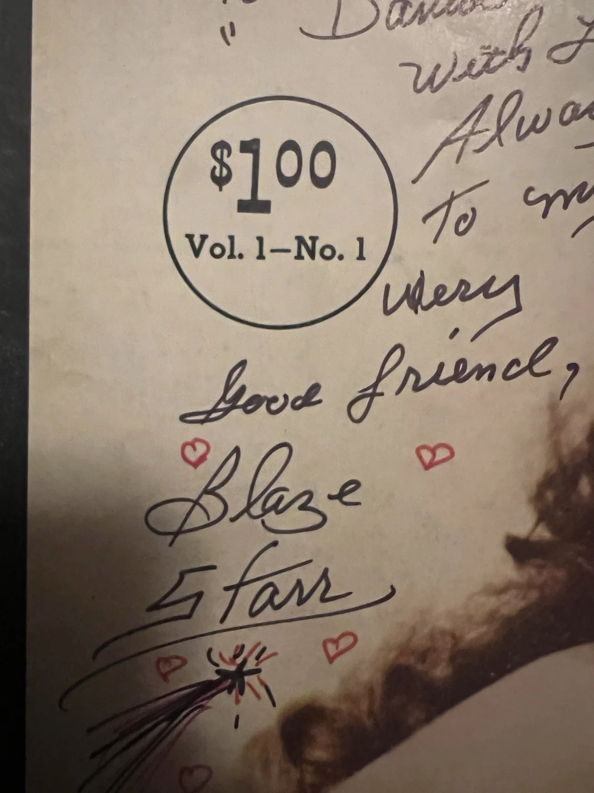 BLAZE STARR Signed 2xs Satin & Lace Vol. 1 No. 1 Magazine 1958 Ultra Rare, изображение 3
