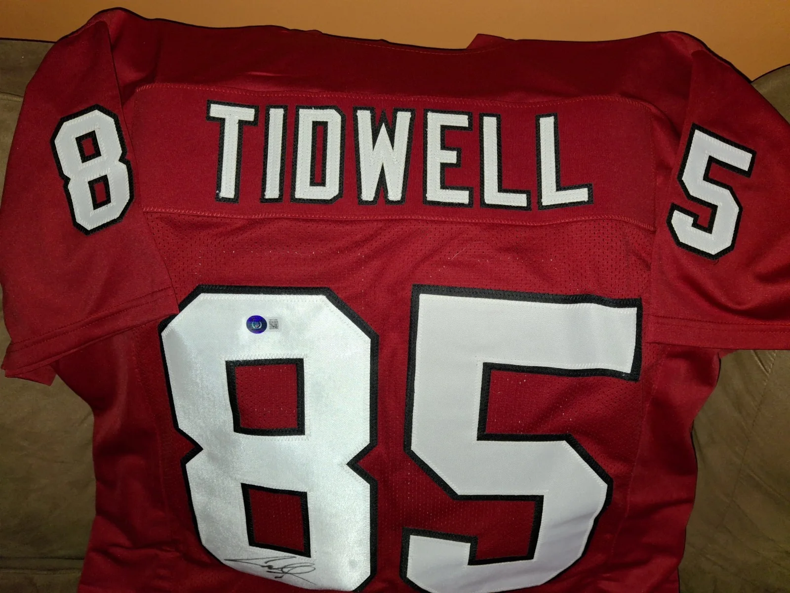 Cuba Gooding Jr. / Rod Tidwell — Cuba Gooding Jr. Signed Tidwell 85 custom Jersey Jerry McGuire Movie XL Beckett, изображение 4