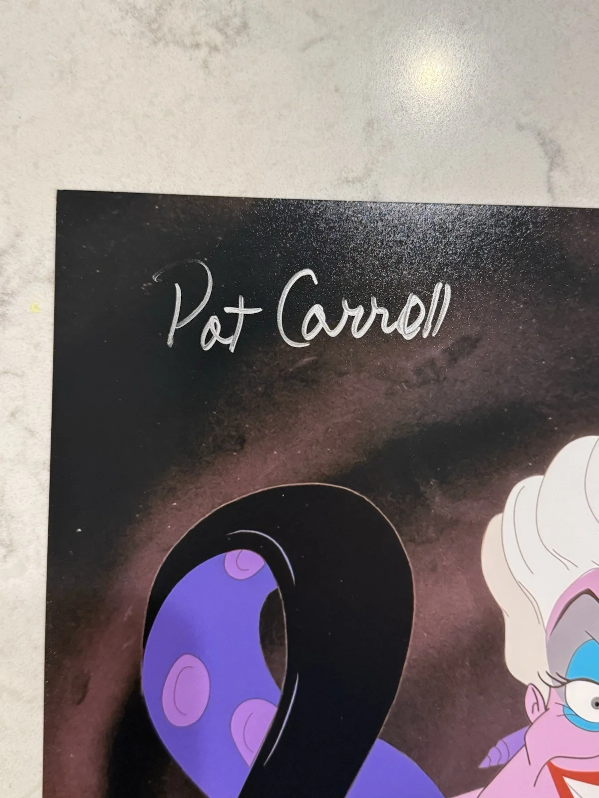 Pat Carroll Signed Ursula 11x14 Photo The Little Mermaid Disney Beckett, изображение 2