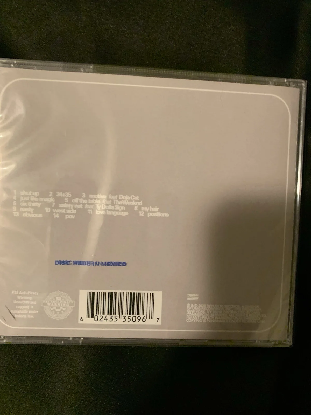 Ariana Grande - Positions Signed CD Autographed BRAND NEW SEALED, image 2