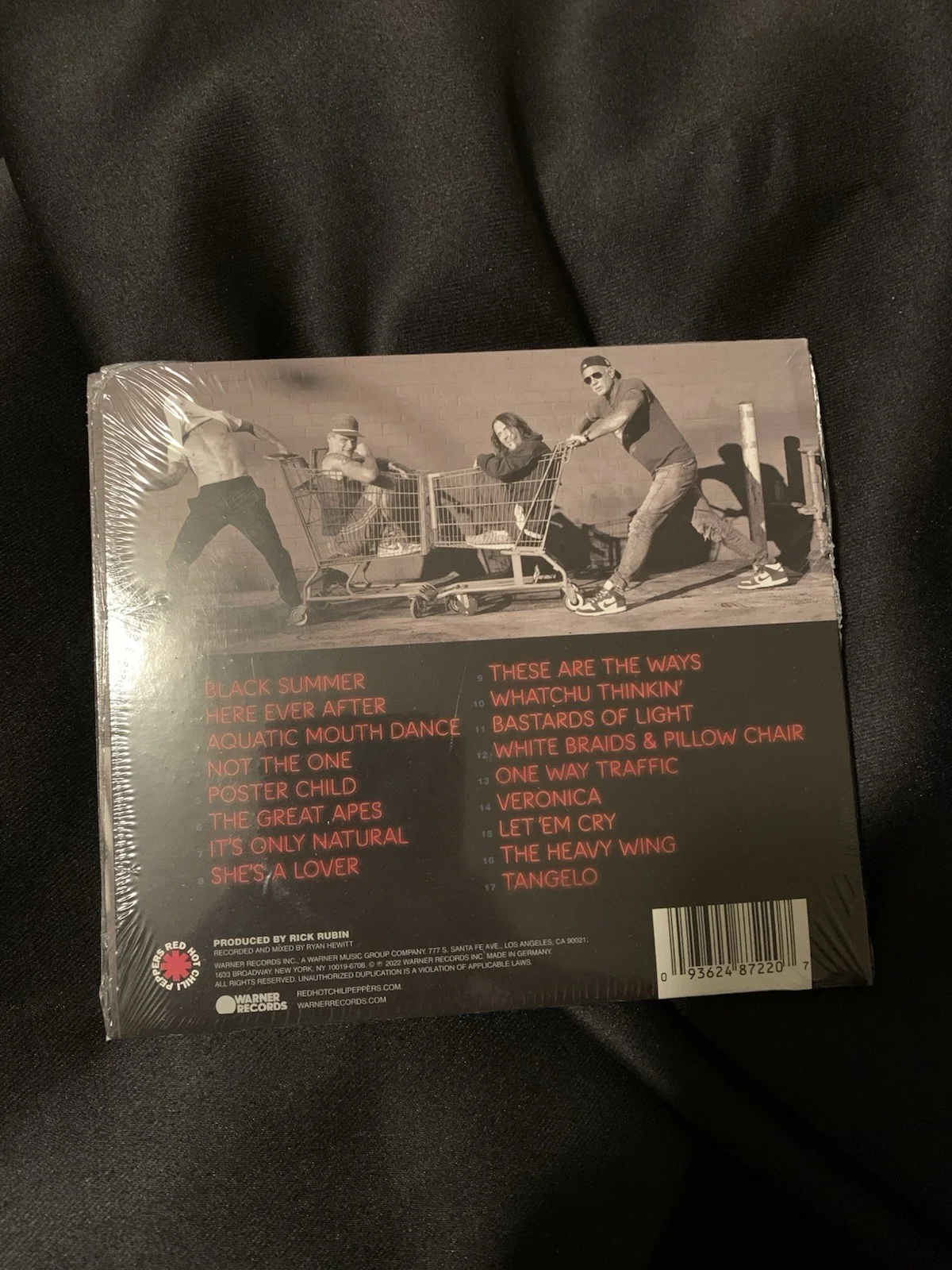 Red Hot Chili Peppers Fully Signed Autograph CD Card, image 2