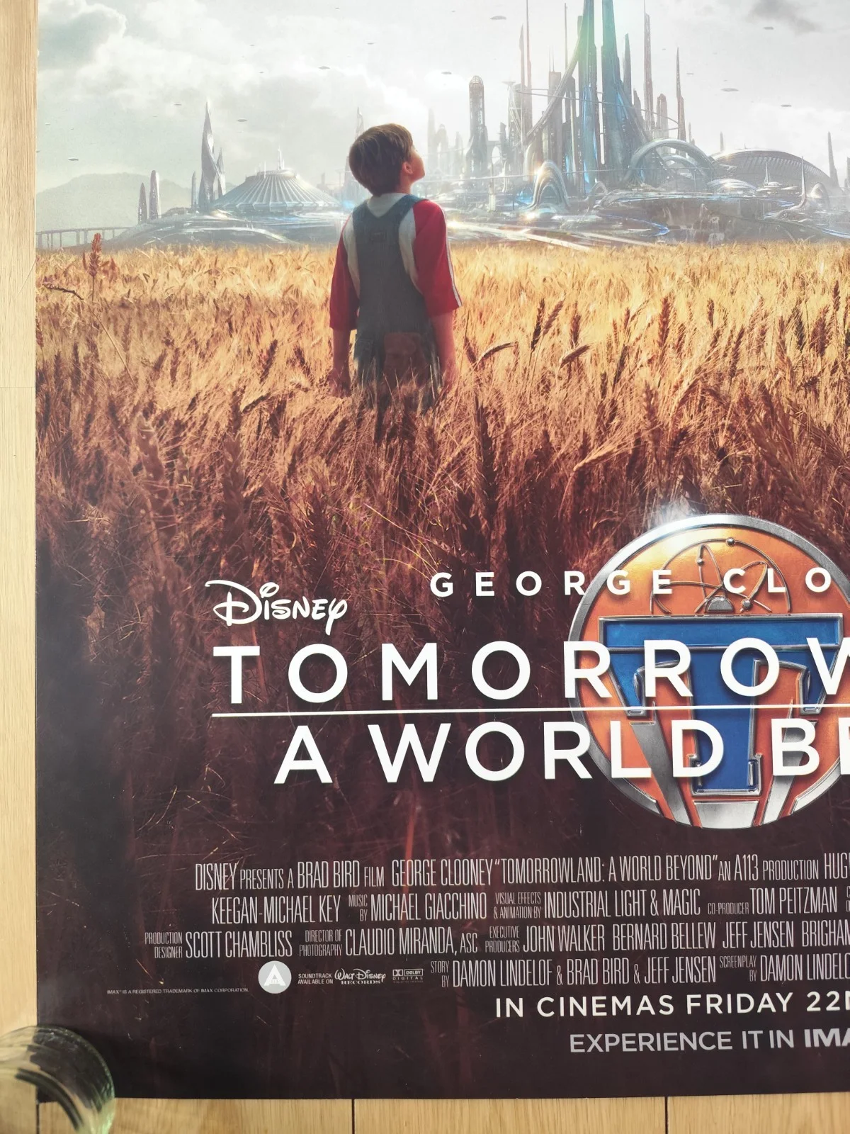 🎯Tomorrowland (2015) – US One Sheet – DS – George Clooney Disney Sci-Fi, изображение 2