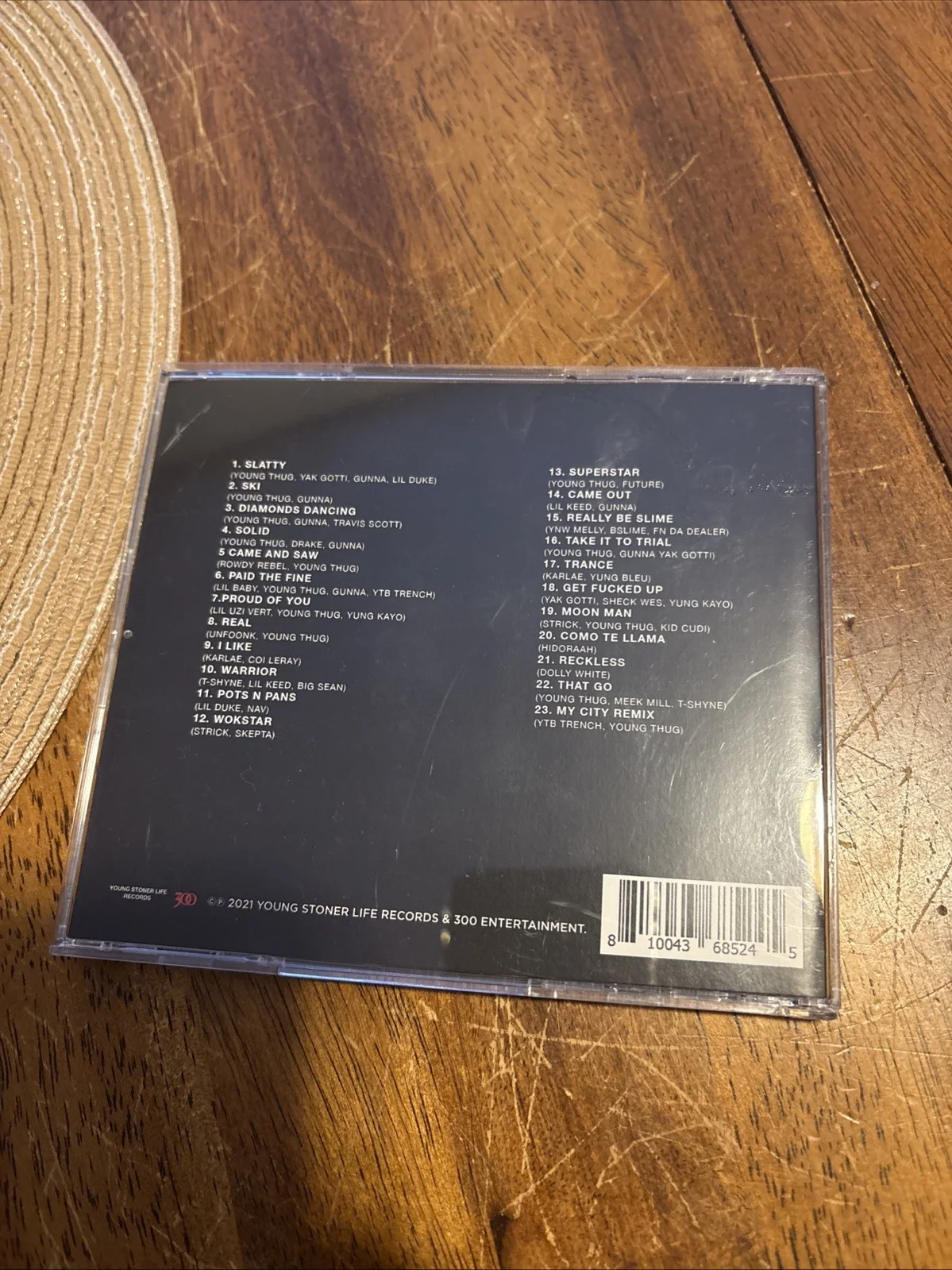 SIGNED BY BOTH YOUNG THUG AND GUNNA SLIME LANGUAGE 2 CD AUTHENTIC WITH PROOF, image 5