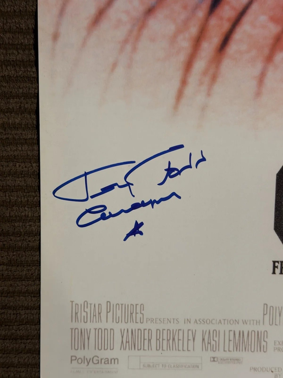 Tony Todd Signed 21x33 Candyman Poster BAS Autograph Authentic Full Size, image 2