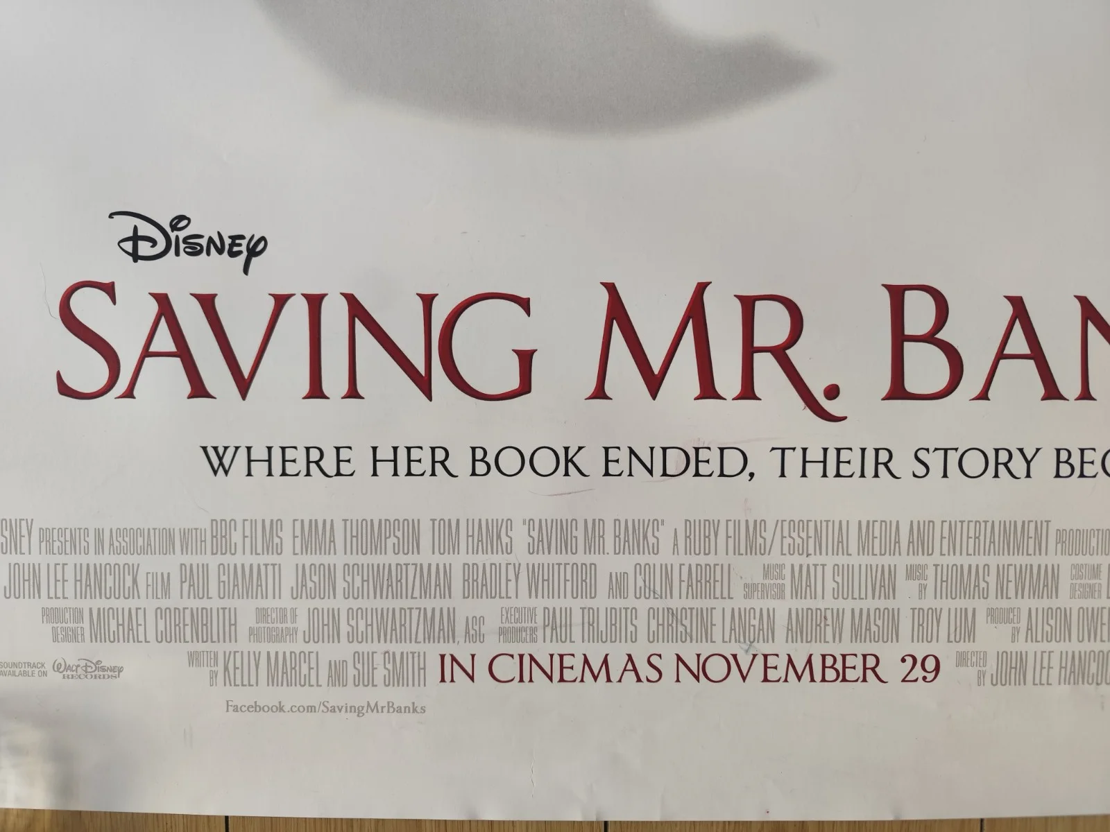 🎬Saving Mr Banks (2013) – US One Sheet – DS – Emma Thompson Tom Hanks, image 5
