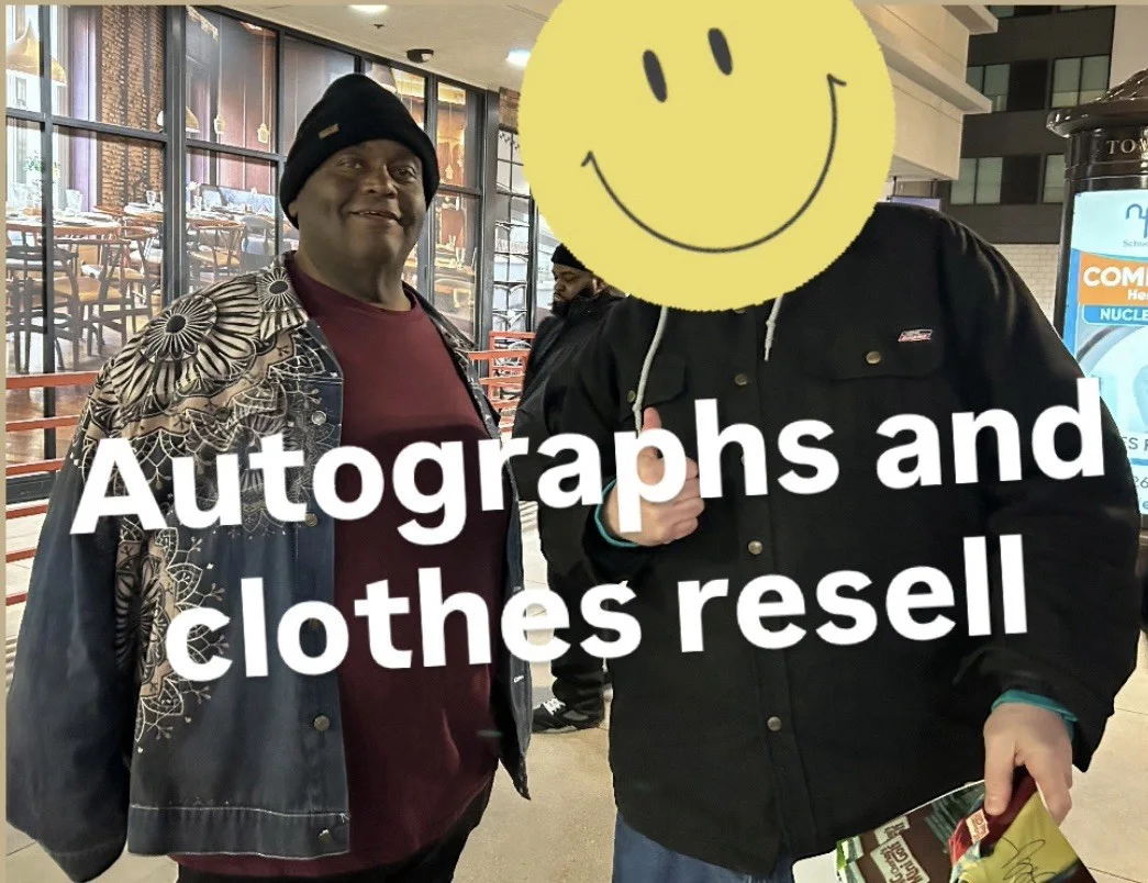 LAVELL CRAWFORD — LAVELL CRAWFORD SIGNED 8X10 PHOTO HAPPY GILMORE 2 AUTOGRAPH SLIM CHUBBS, image 3